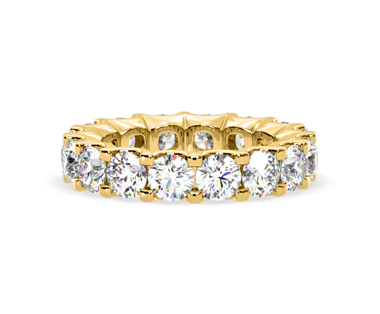 Chloe Lab Diamond Eternity Ring 18K Gold Claw Set 5.00ct G/Vs - Image 83