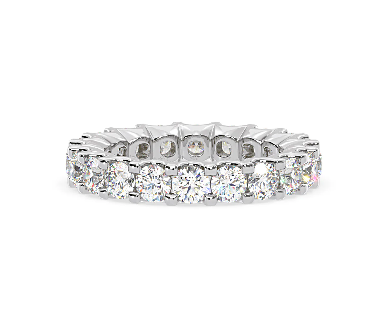 Chloe Lab Diamond Eternity Ring 18K White Gold Claw Set 3.00ct G/Vs - Image 31