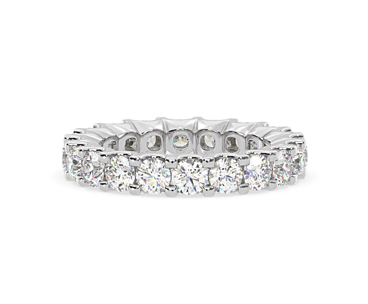 Chloe Lab Diamond Eternity Ring 18K White Gold Claw Set 3.00ct G/Vs - Image 42