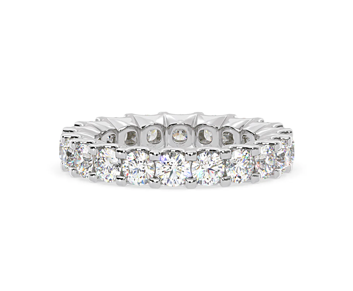 Chloe Lab Diamond Eternity Ring 18K White Gold Claw Set 3.00ct G/Vs - Image 43