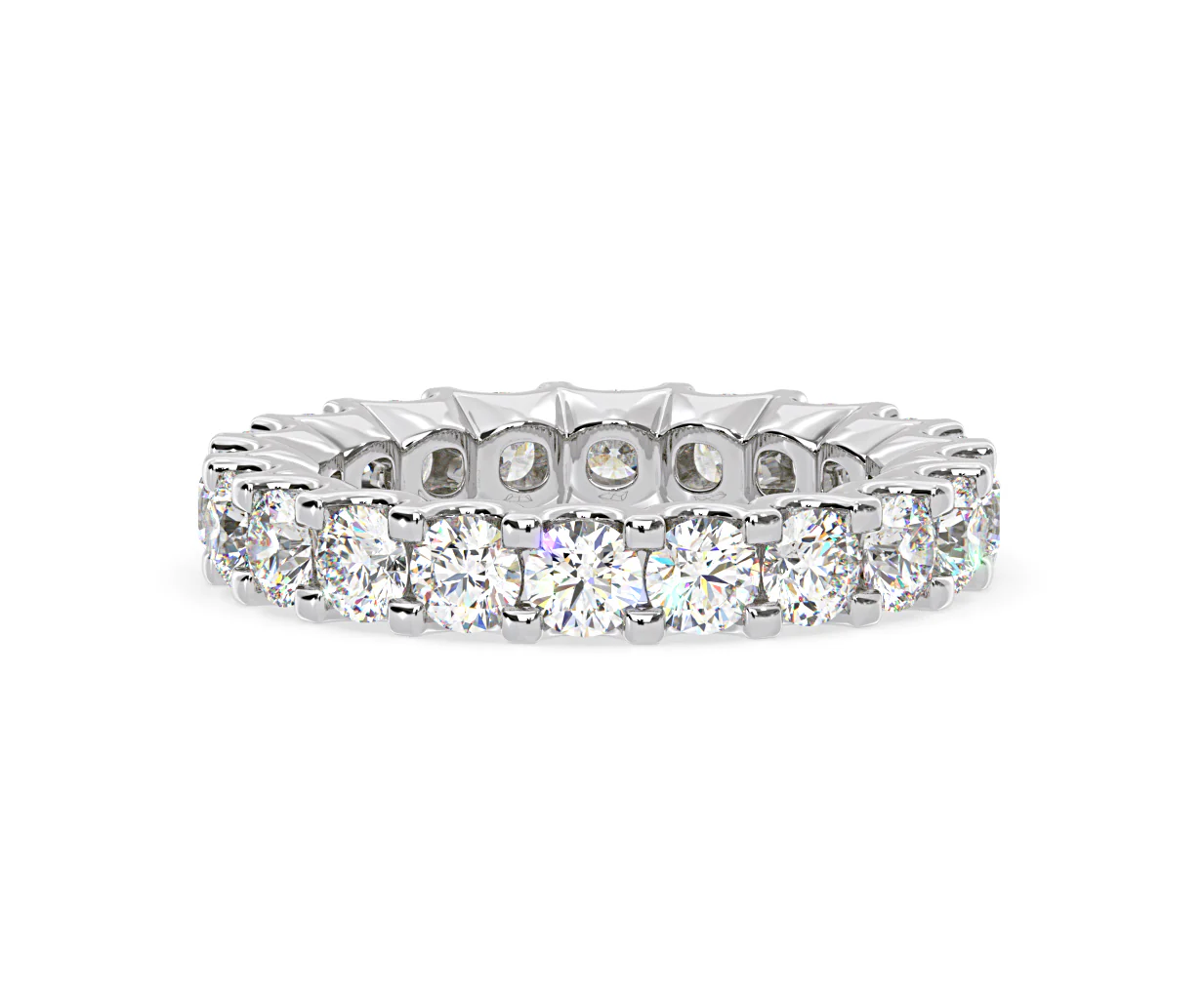 Chloe Lab Diamond Eternity Ring 18K White Gold Claw Set 3.00ct G/Vs - Image 51