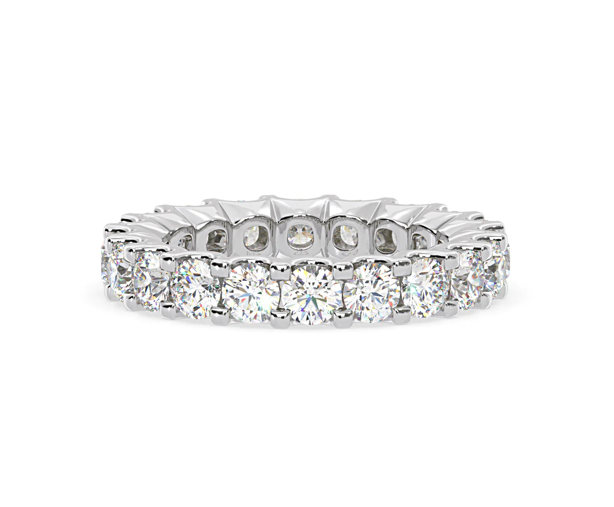 Chloe Lab Diamond Eternity Ring 18K White Gold Claw Set 3.00ct G/Vs - Image 54