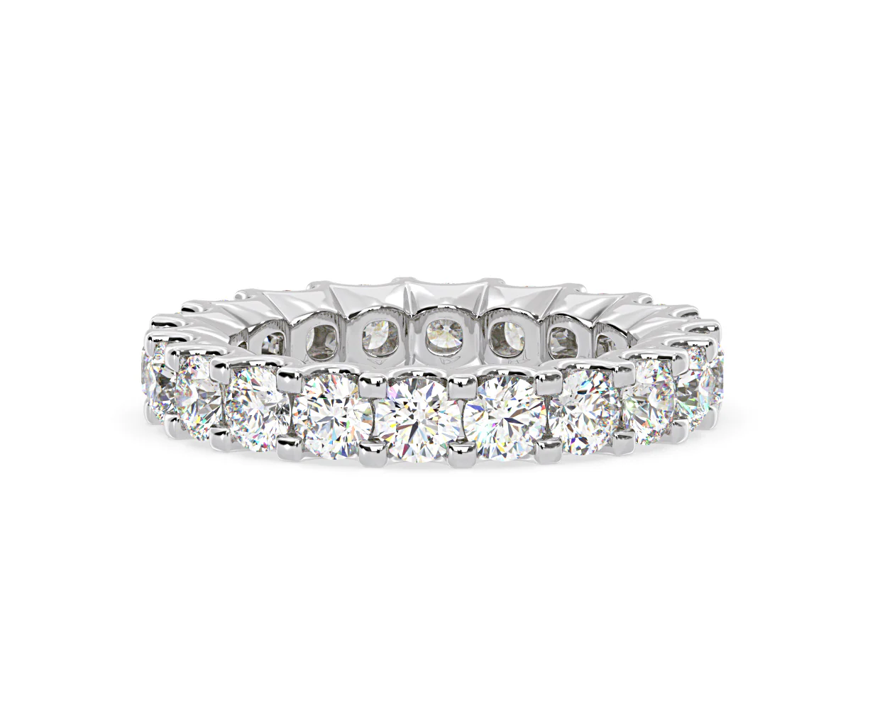Chloe Lab Diamond Eternity Ring 18K White Gold Claw Set 3.00ct G/Vs - Image 63