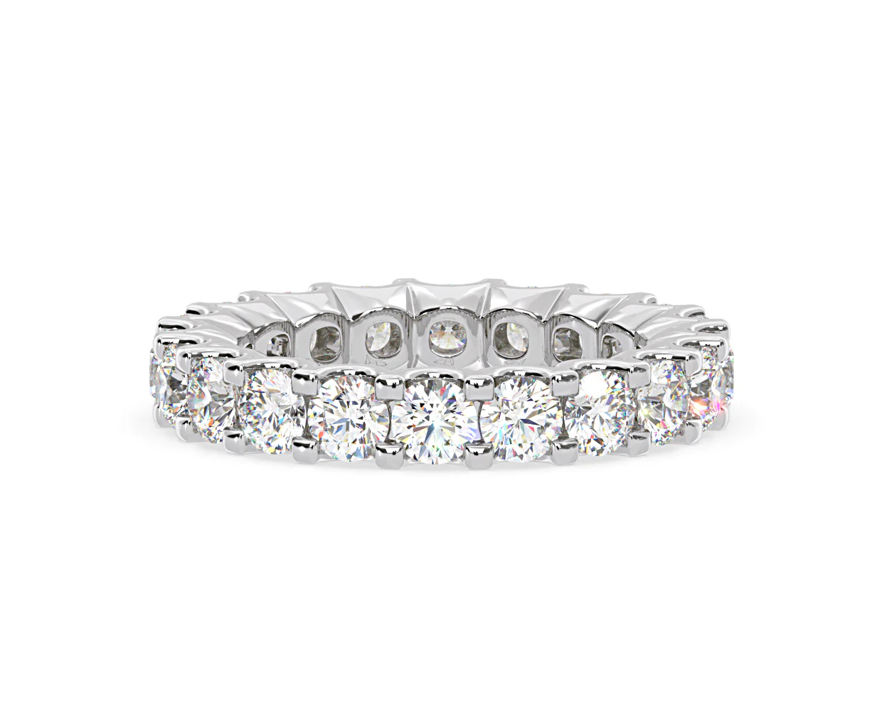 Chloe Lab Diamond Eternity Ring Platinum Claw Set 3.00ct G/Vs - Image 34