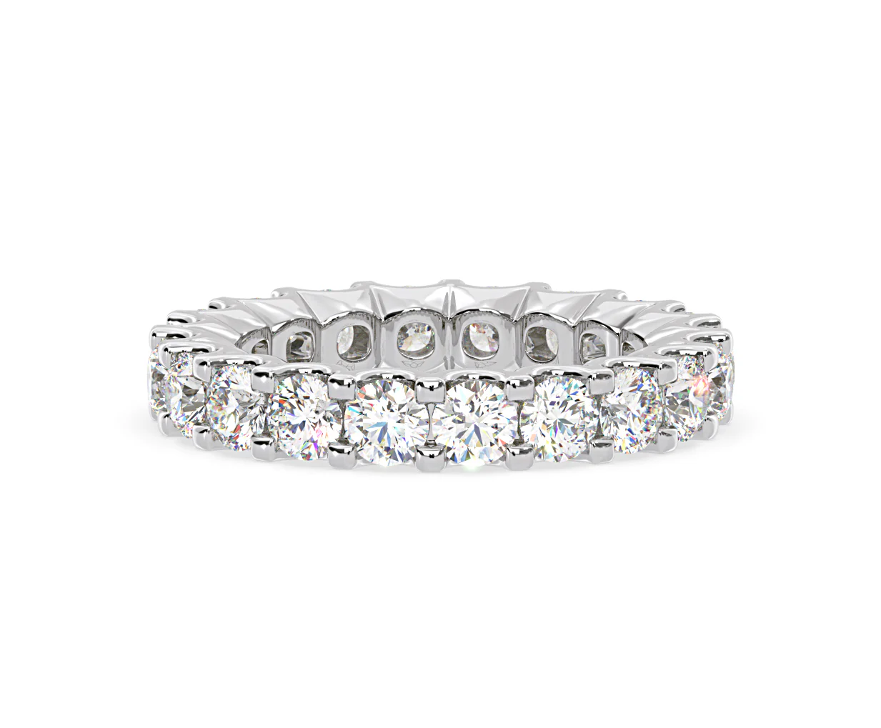 Chloe Lab Diamond Eternity Ring Platinum Claw Set 3.00ct G/Vs - Image 44