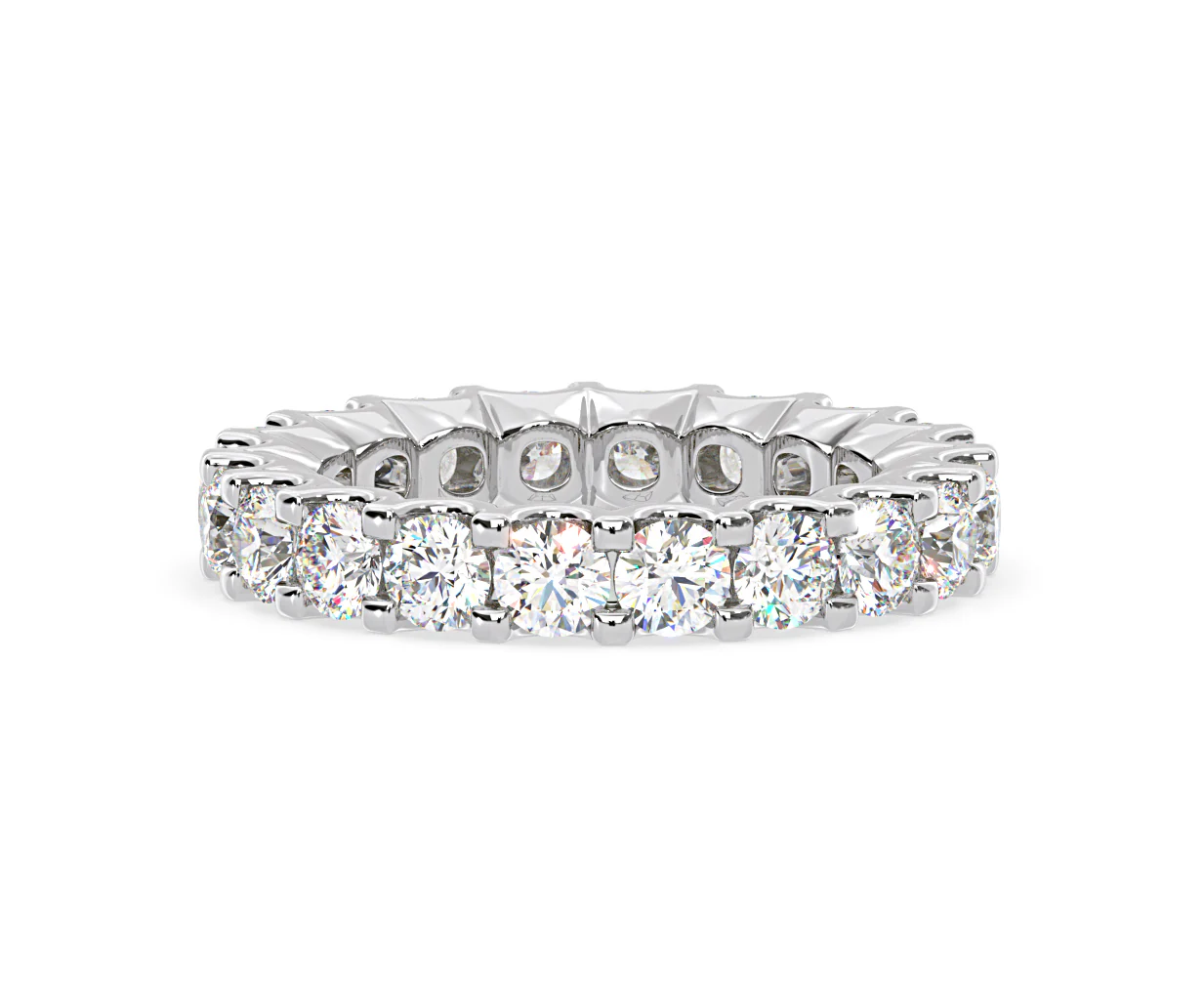 Chloe Lab Diamond Eternity Ring Platinum Claw Set 3.00ct G/Vs - Image 51