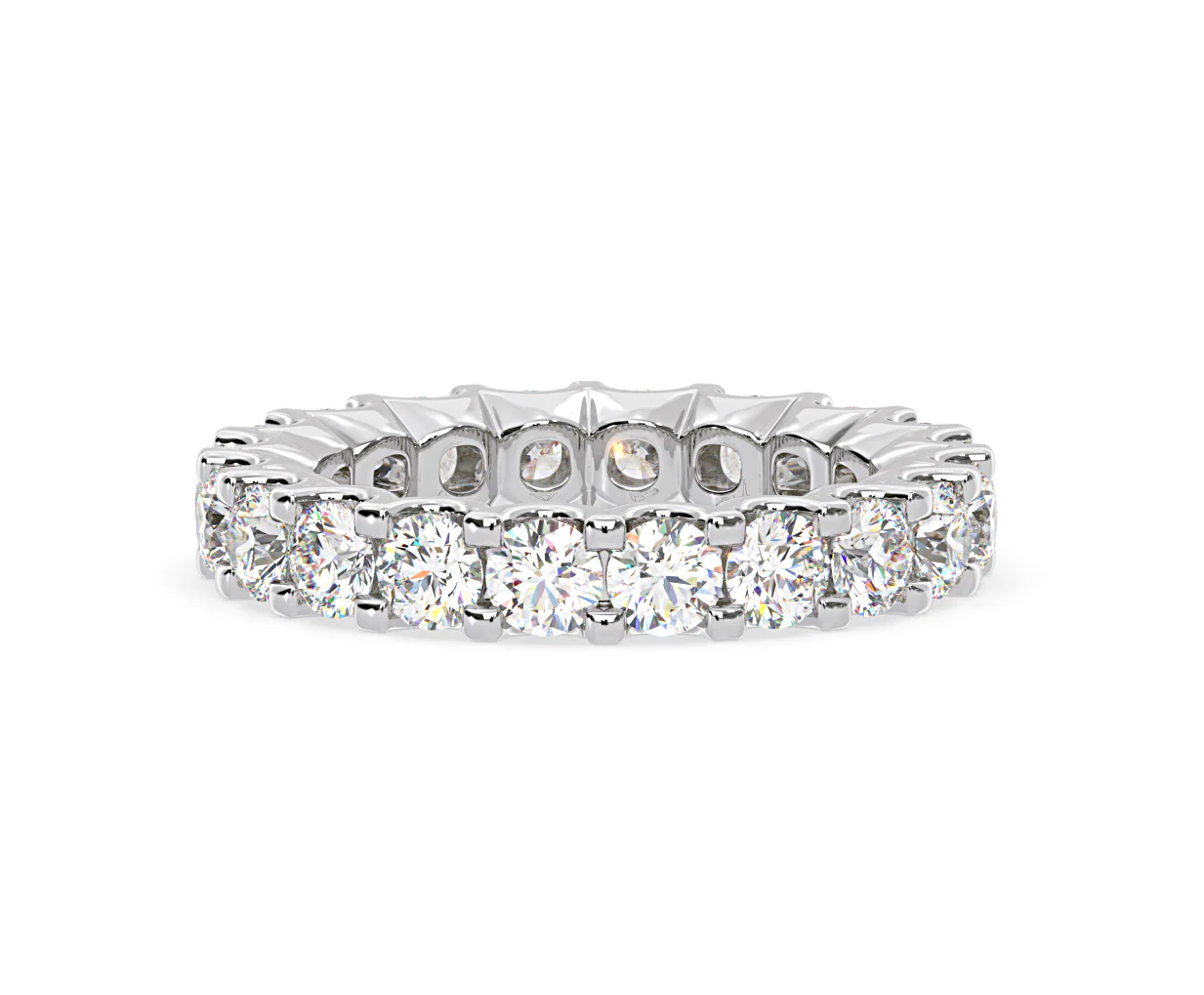 Chloe Lab Diamond Eternity Ring Platinum Claw Set 3.00ct G/Vs - Image 63