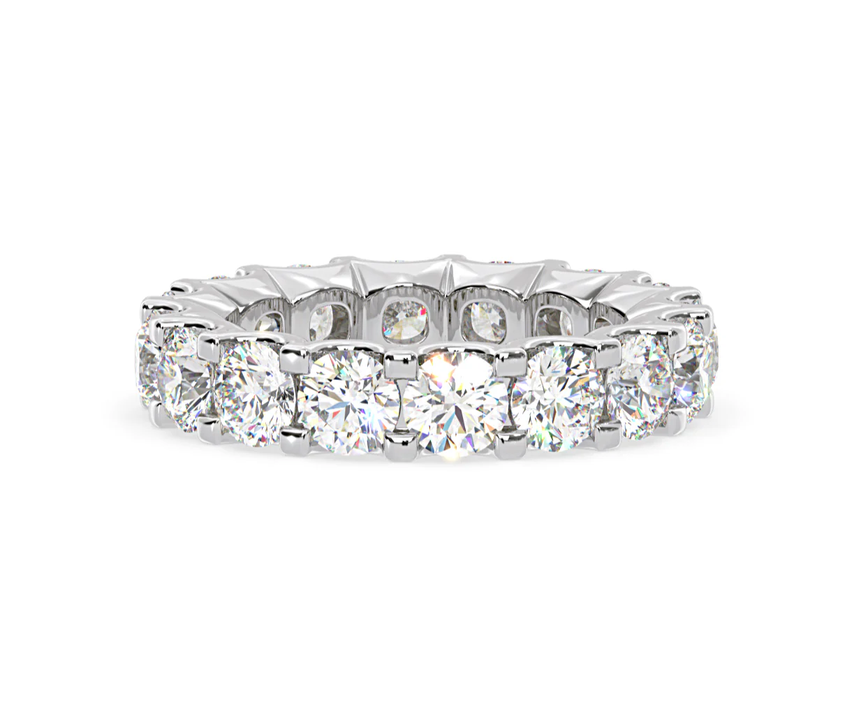 Chloe Lab Diamond Eternity Ring Platinum Claw Set 5.00ct G/Vs - Image 60