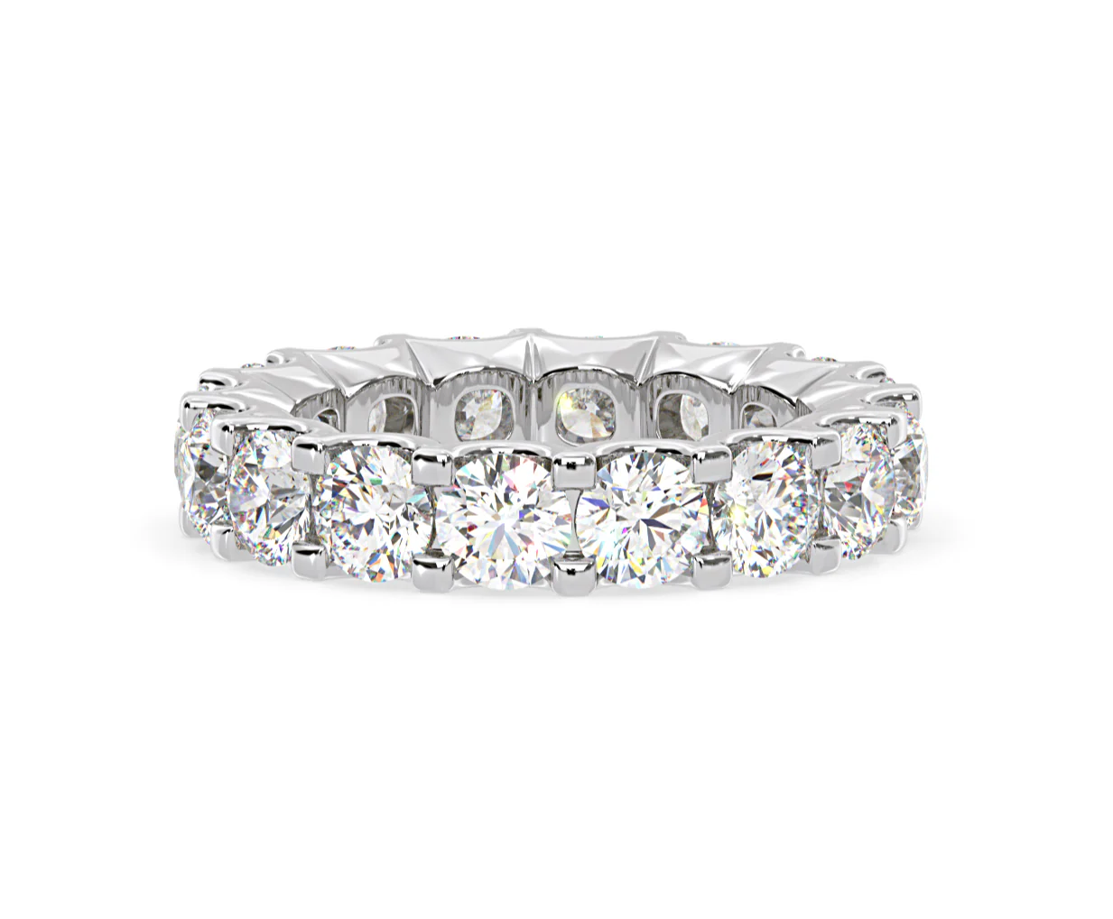 Chloe Lab Diamond Eternity Ring Platinum Claw Set 5.00ct G/Vs - Image 63