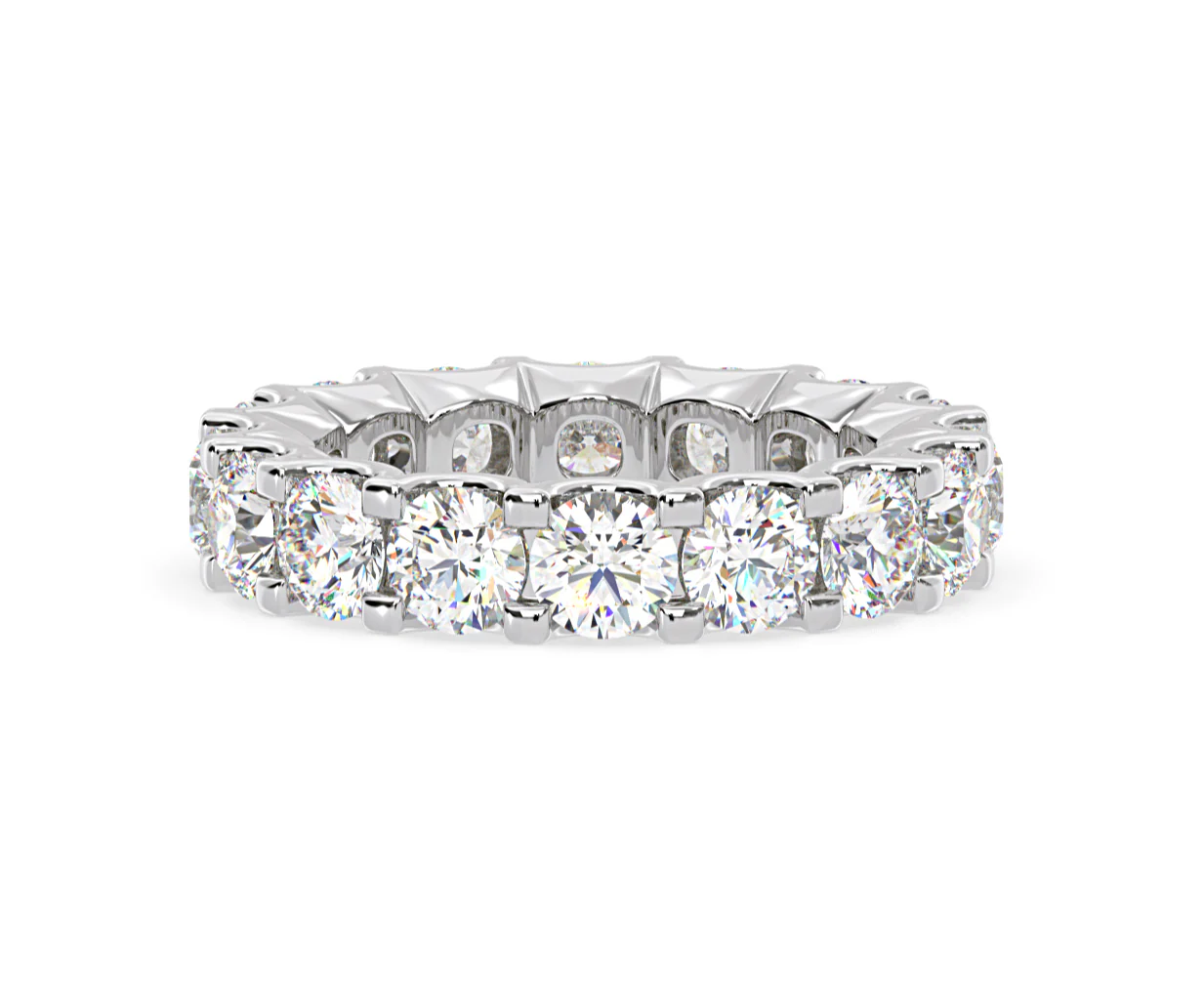 Chloe Lab Diamond Eternity Ring Platinum Claw Set 5.00ct G/Vs - Image 66