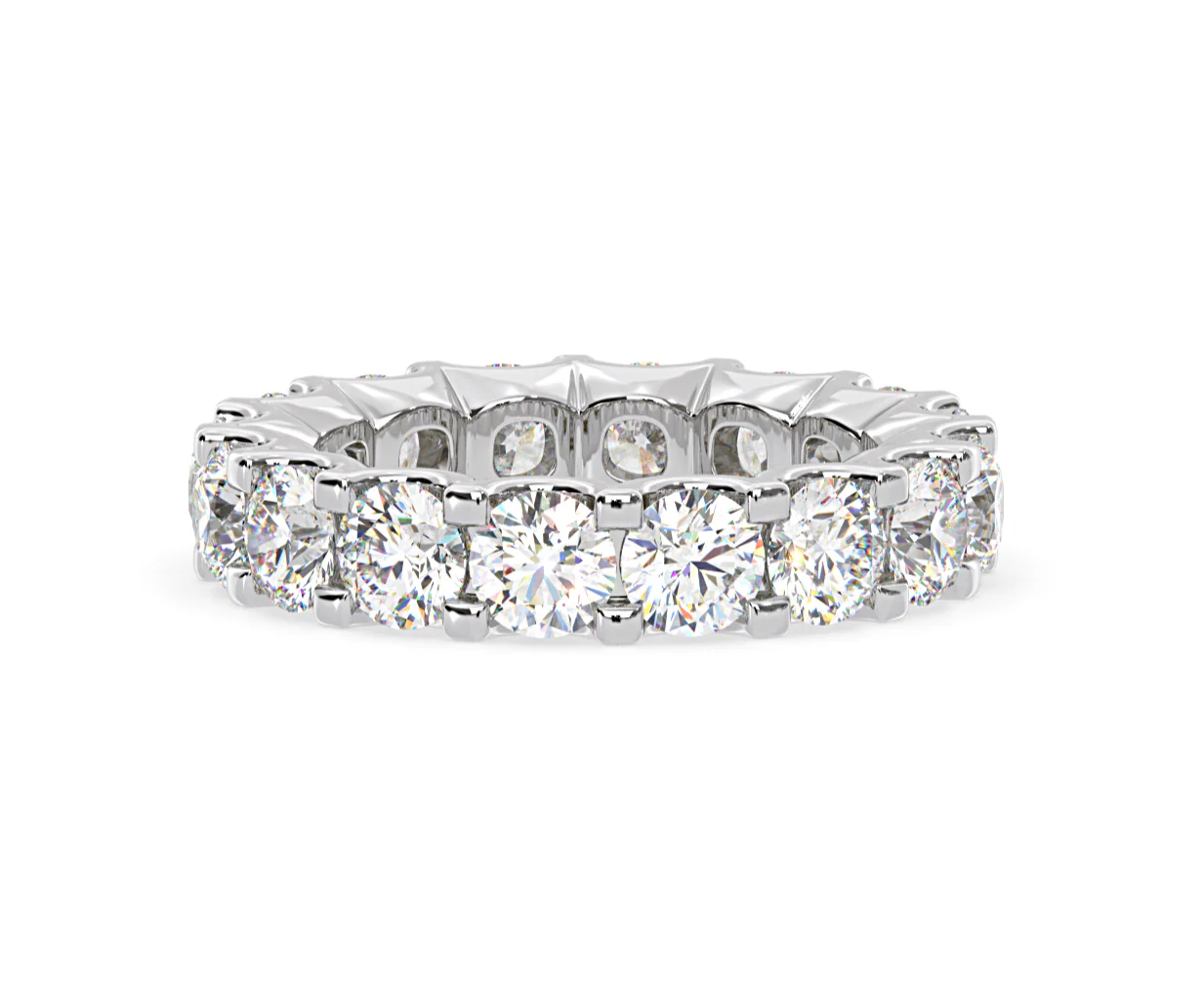 Chloe Lab Diamond Eternity Ring Platinum Claw Set 5.00ct G/Vs - Image 68