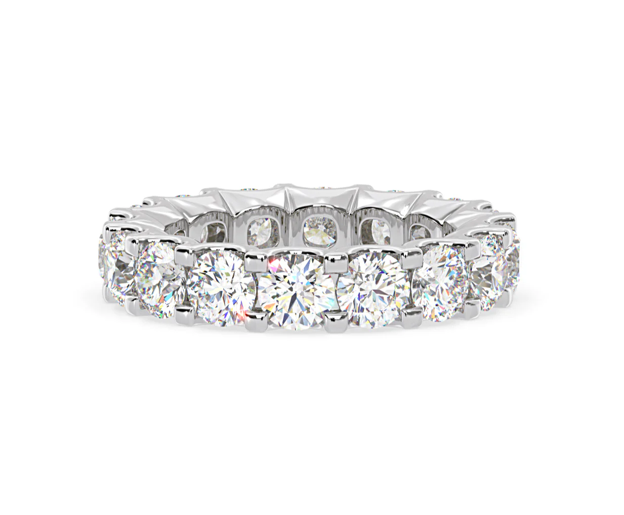 Chloe Lab Diamond Eternity Ring Platinum Claw Set 5.00ct G/Vs - Image 77