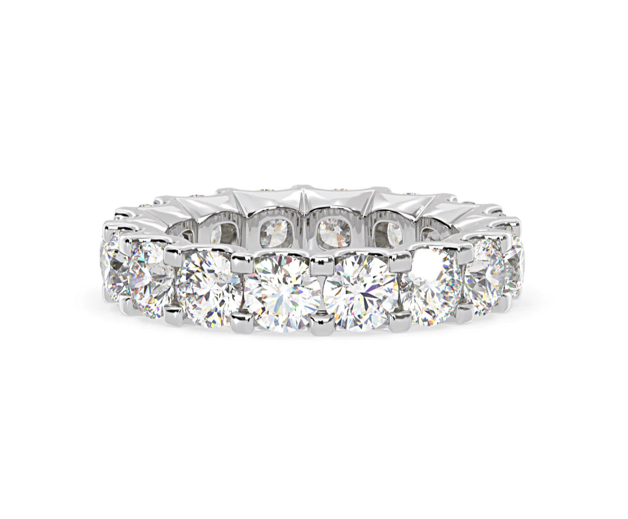 Chloe Lab Diamond Eternity Ring Platinum Claw Set 5.00ct G/Vs - Image 78