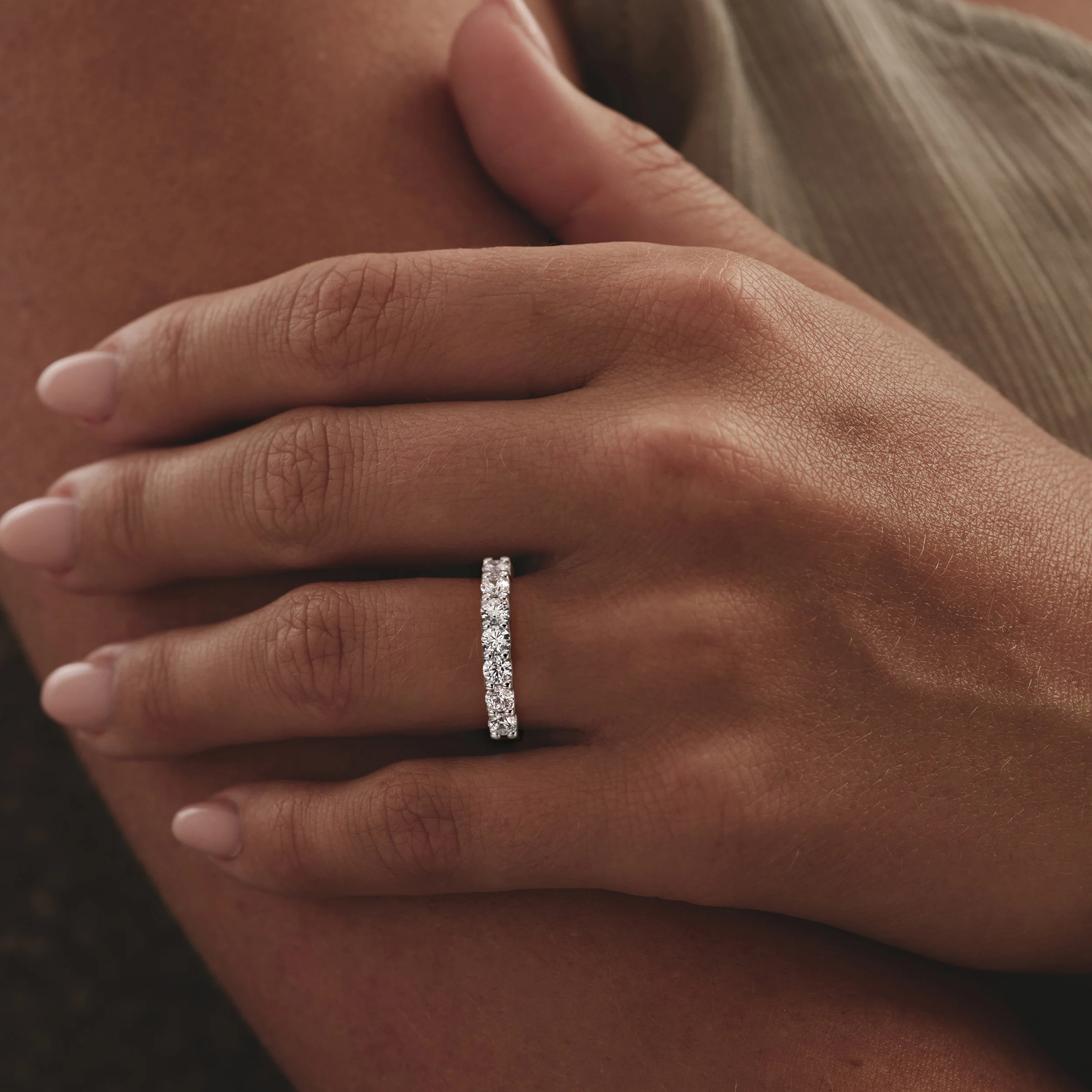 Chloe Platinum Lab Diamond Eternity Ring 1.00ct G/Vs - Image 2