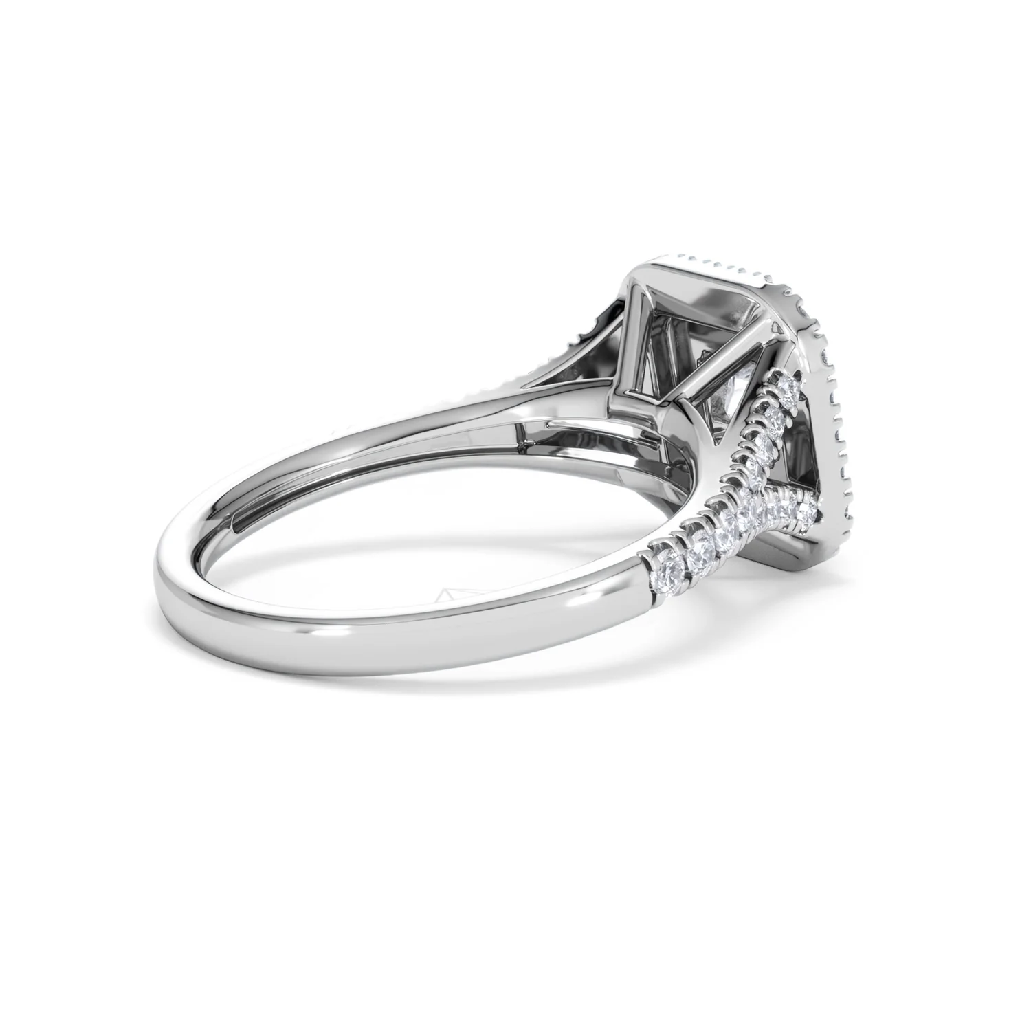 Cleopatra Diamond Halo Engagement Ring in Platinum 1.20ct G/SI2 - Image 36