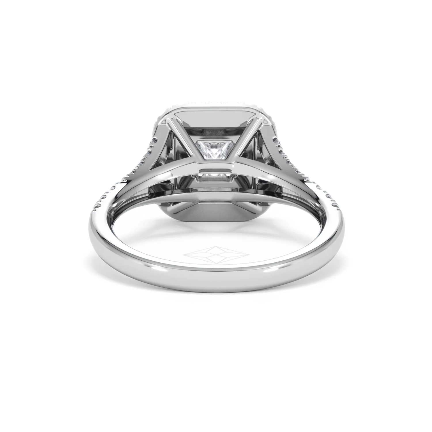 Cleopatra Diamond Halo Engagement Ring in Platinum 1.20ct G/SI2 - Image 48