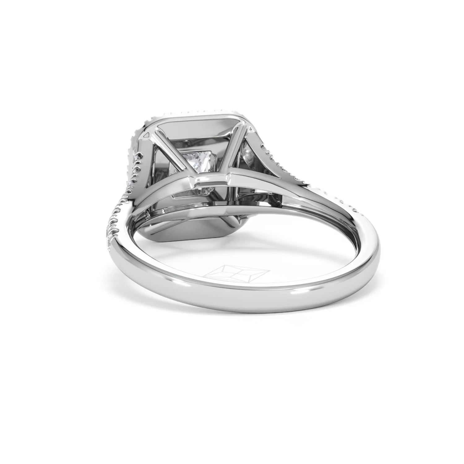 Cleopatra Diamond Halo Engagement Ring in Platinum 1.20ct G/SI2 - Image 52