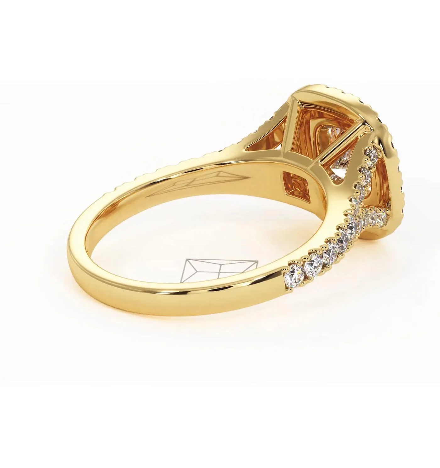 Cleopatra Lab Diamond Halo Engagement Ring in 18K Gold 1.20ct F/VS1 - Image 139