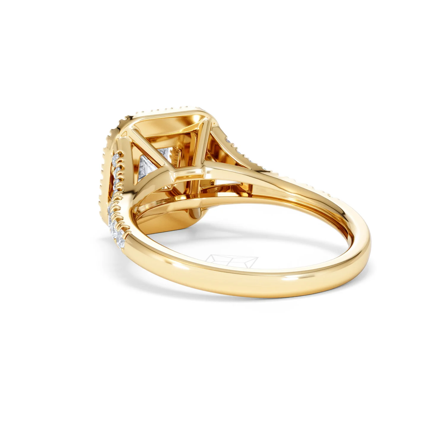 Cleopatra Lab Diamond Halo Engagement Ring in 18K Gold 1.20ct F/VS1 - Image 55
