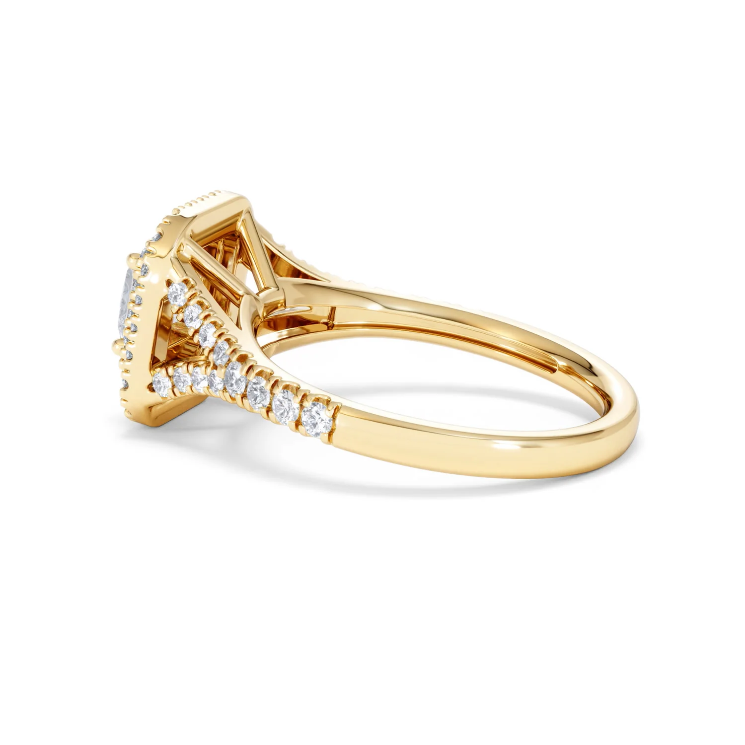Cleopatra Lab Diamond Halo Engagement Ring in 18K Gold 1.20ct F/VS1 - Image 63