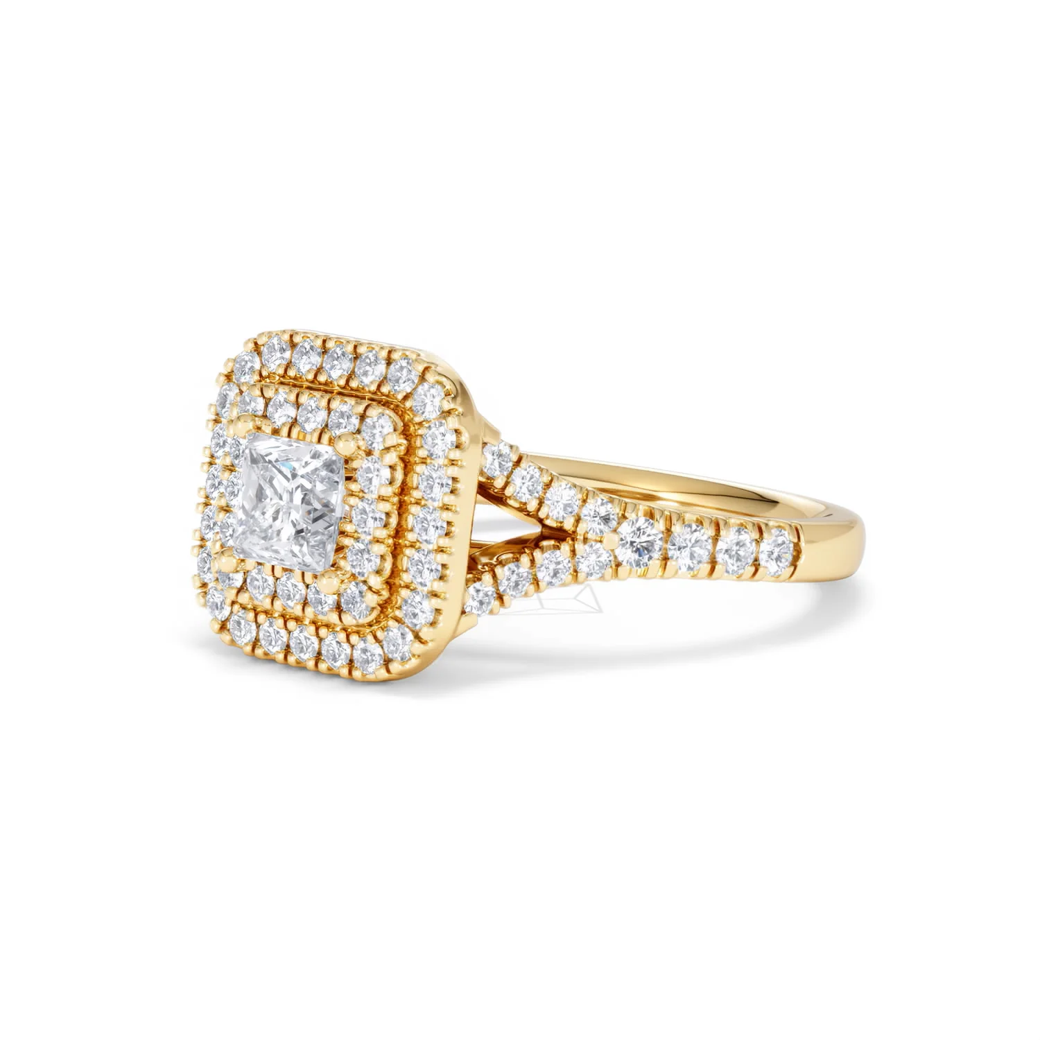 Cleopatra Lab Diamond Halo Engagement Ring in 18K Gold 1.20ct F/VS1 - Image 79