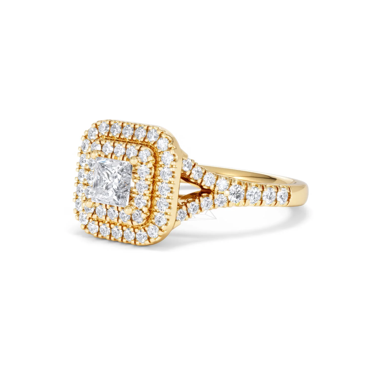 Cleopatra Lab Diamond Halo Engagement Ring in 18K Gold 1.20ct F/VS1 - Image 80