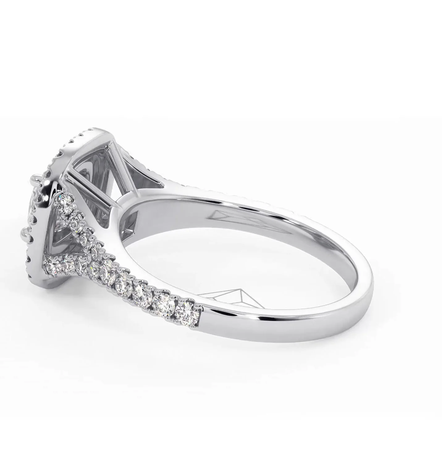 Cleopatra Lab Diamond Halo Engagement Ring in Platinum 1.20ct F/VS1 - Image 112