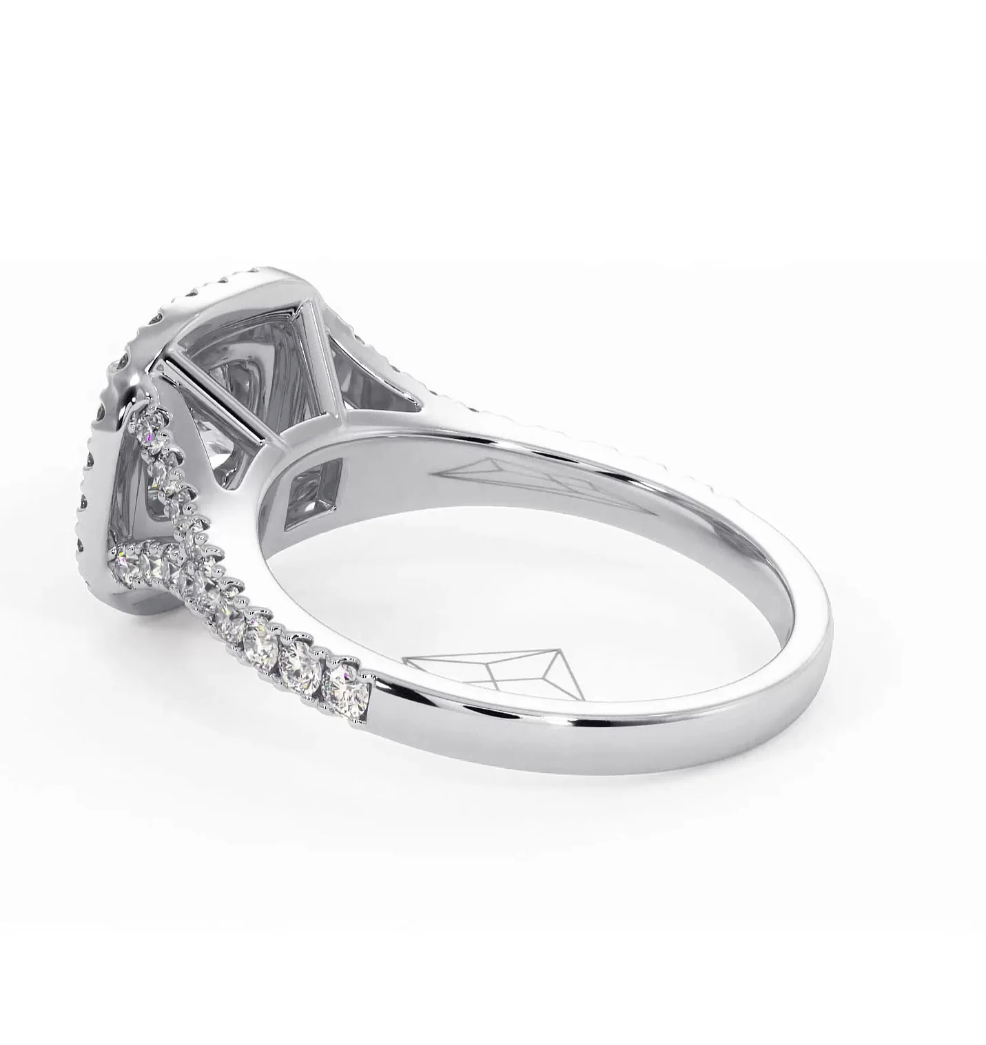 Cleopatra Lab Diamond Halo Engagement Ring in Platinum 1.20ct F/VS1 - Image 115