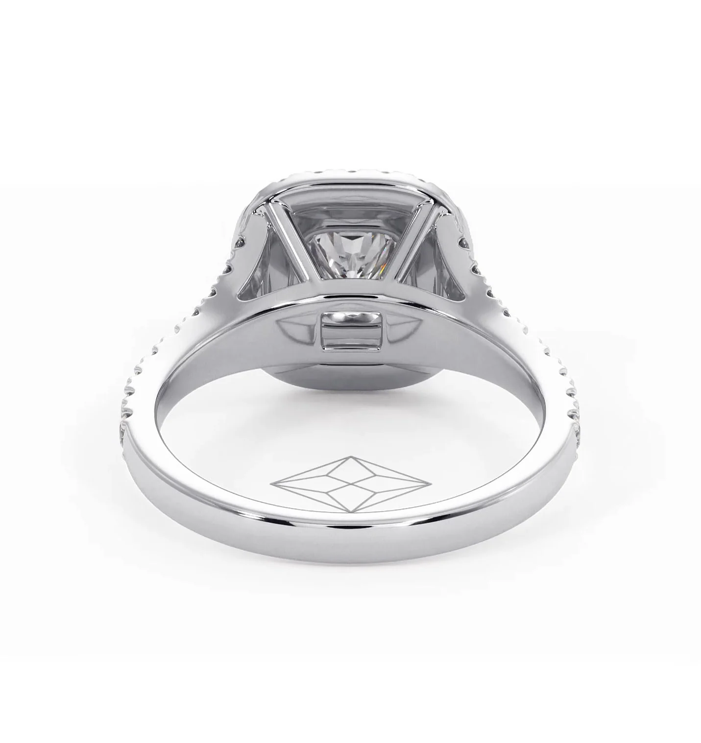 Cleopatra Lab Diamond Halo Engagement Ring in Platinum 1.20ct F/VS1 - Image 127