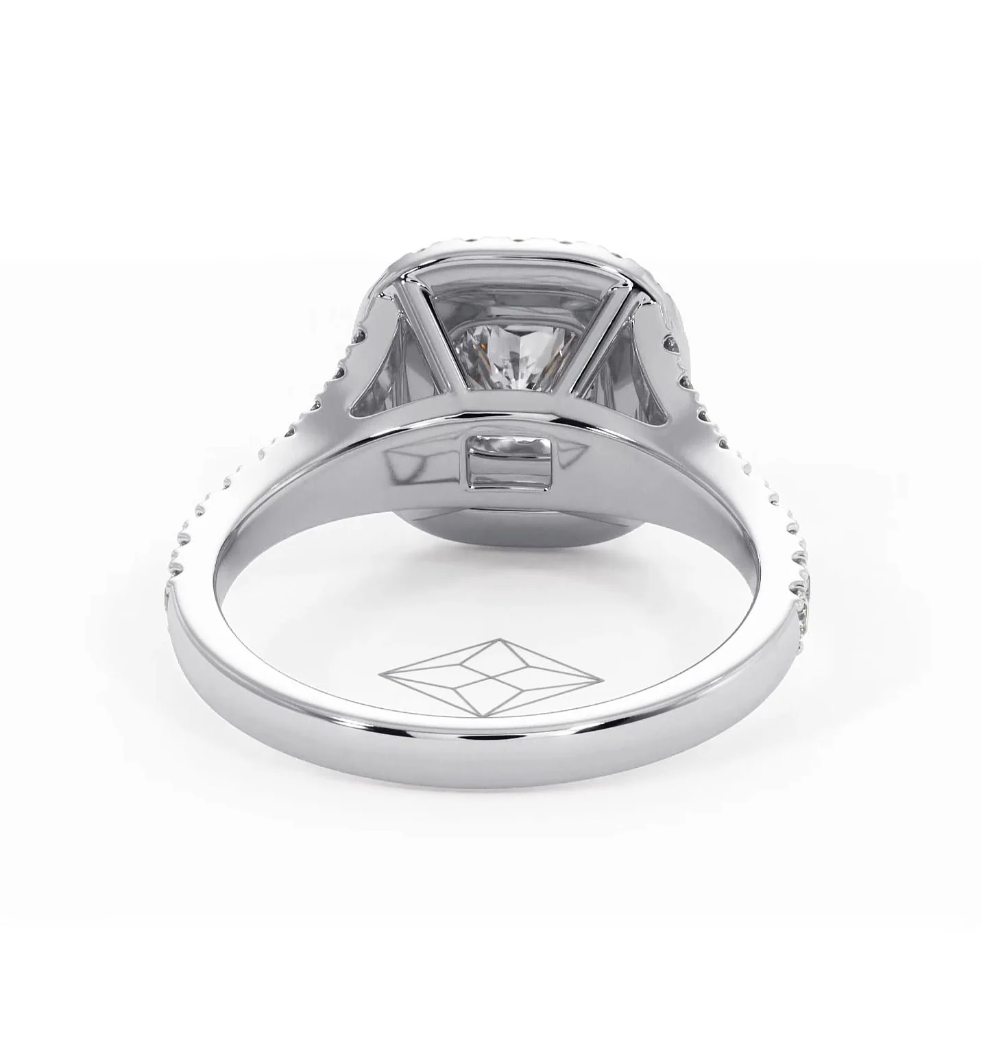 Cleopatra Lab Diamond Halo Engagement Ring in Platinum 1.20ct F/VS1 - Image 128