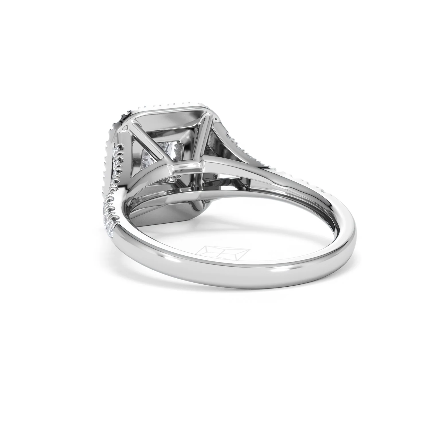 Cleopatra Lab Diamond Halo Engagement Ring in Platinum 1.20ct F/VS1 - Image 57