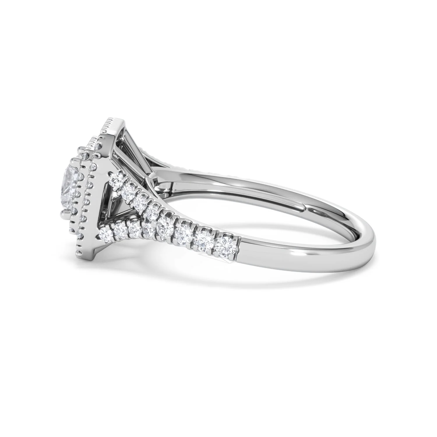 Cleopatra Lab Diamond Halo Engagement Ring in Platinum 1.20ct F/VS1 - Image 70