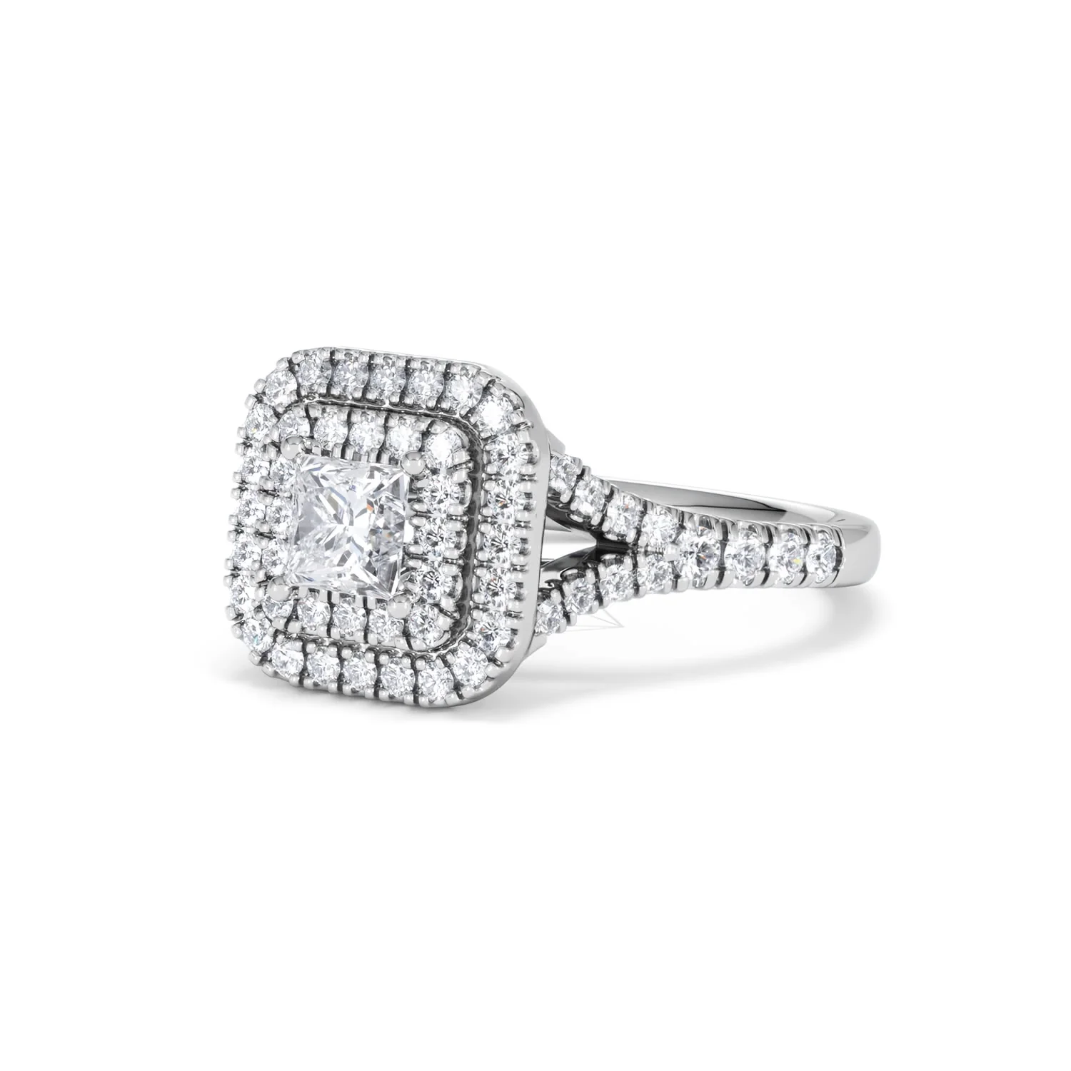Cleopatra Lab Diamond Halo Engagement Ring in Platinum 1.20ct F/VS1 - Image 84