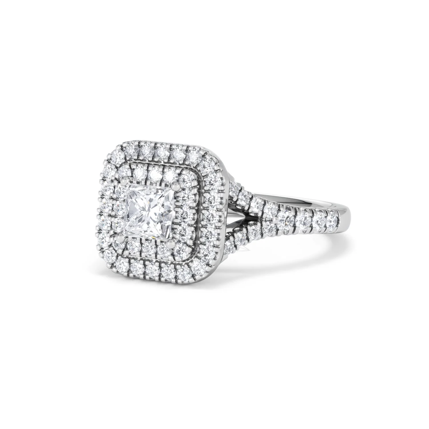 Cleopatra Lab Diamond Halo Engagement Ring in Platinum 1.20ct F/VS1 - Image 85