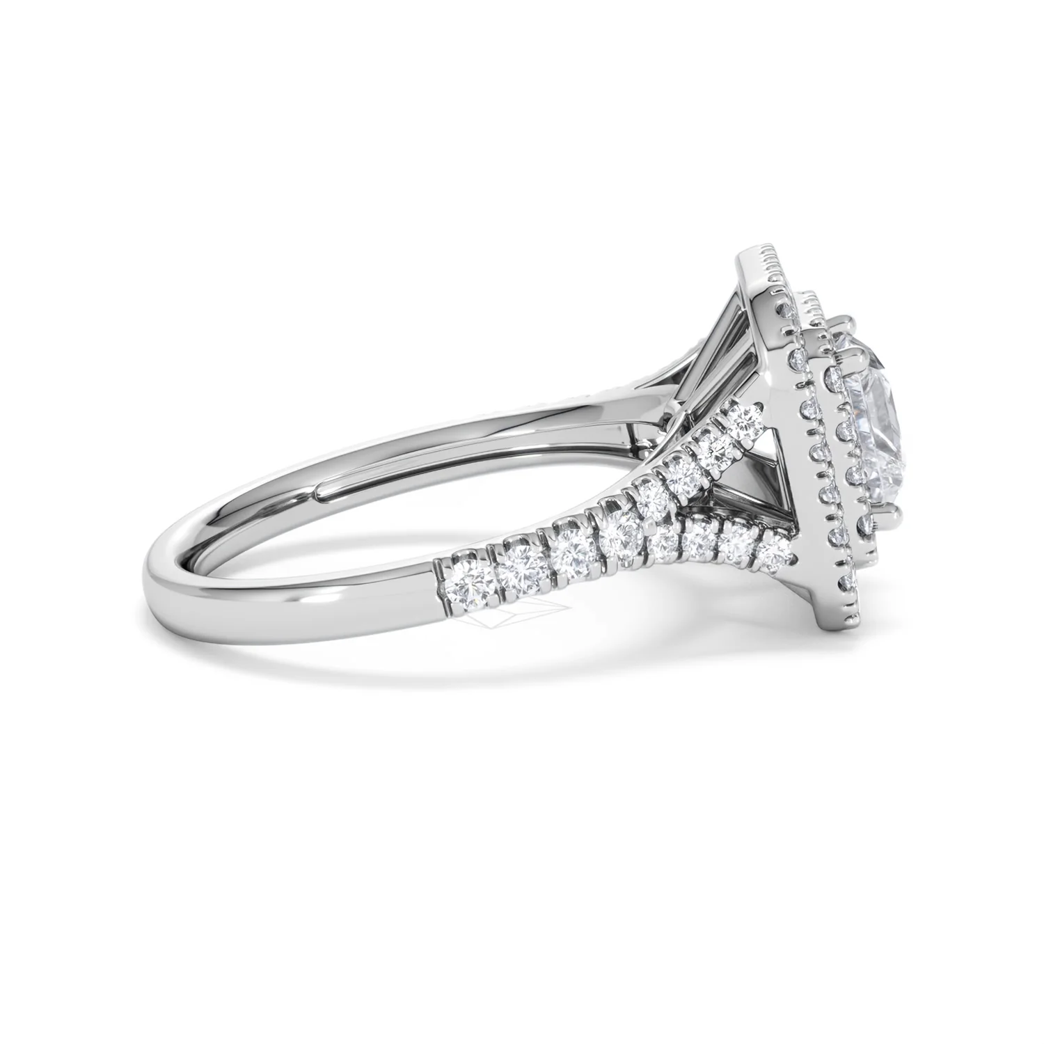Cleopatra Lab Diamond Halo Engagement Ring in Platinum 1.85ct F/VS1 - Image 27