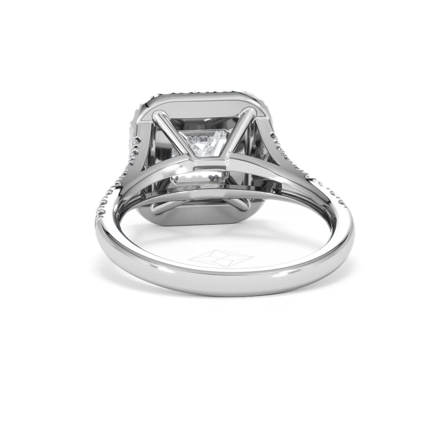 Cleopatra Lab Diamond Halo Engagement Ring in Platinum 1.85ct F/VS1 - Image 49