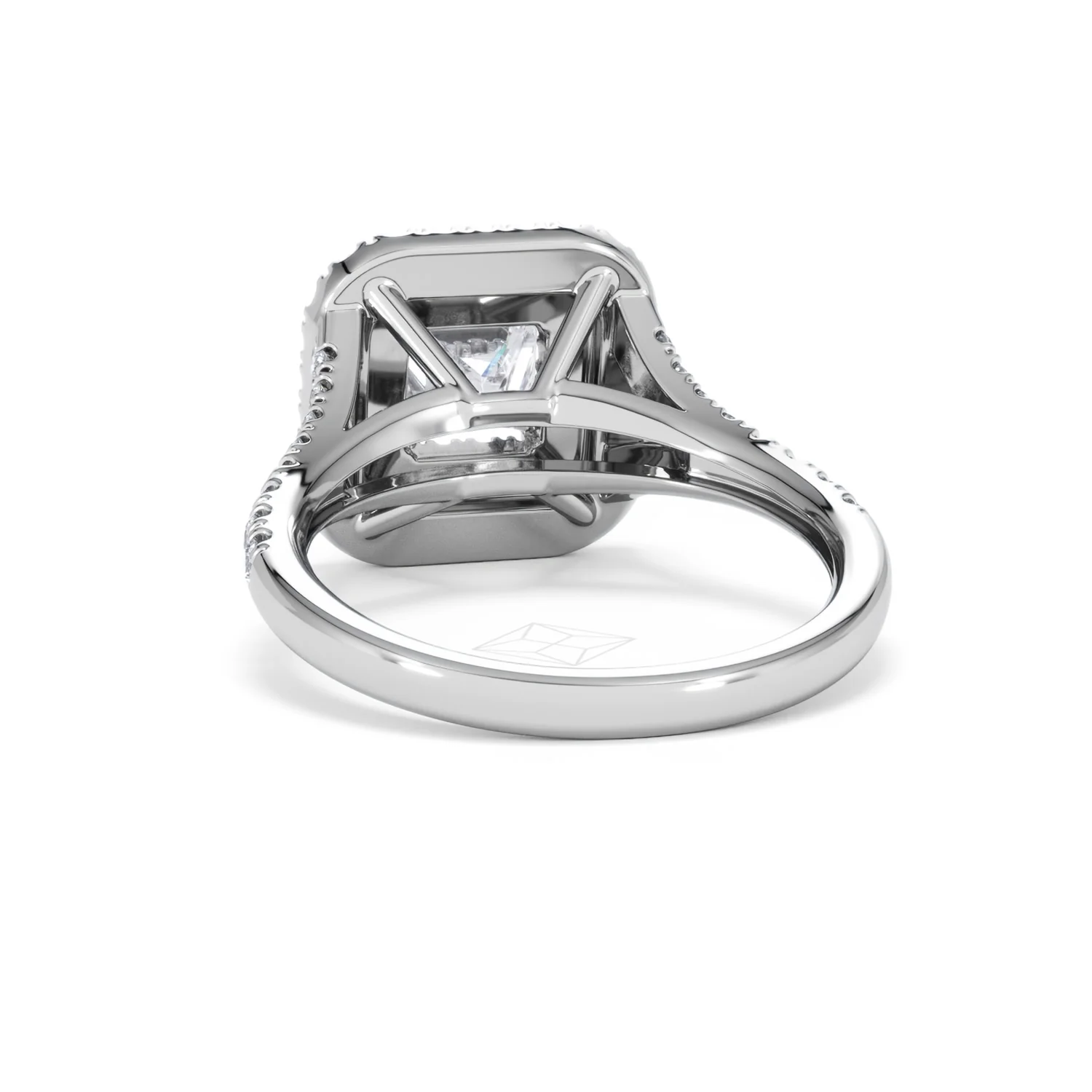 Cleopatra Lab Diamond Halo Engagement Ring in Platinum 1.85ct F/VS1 - Image 50