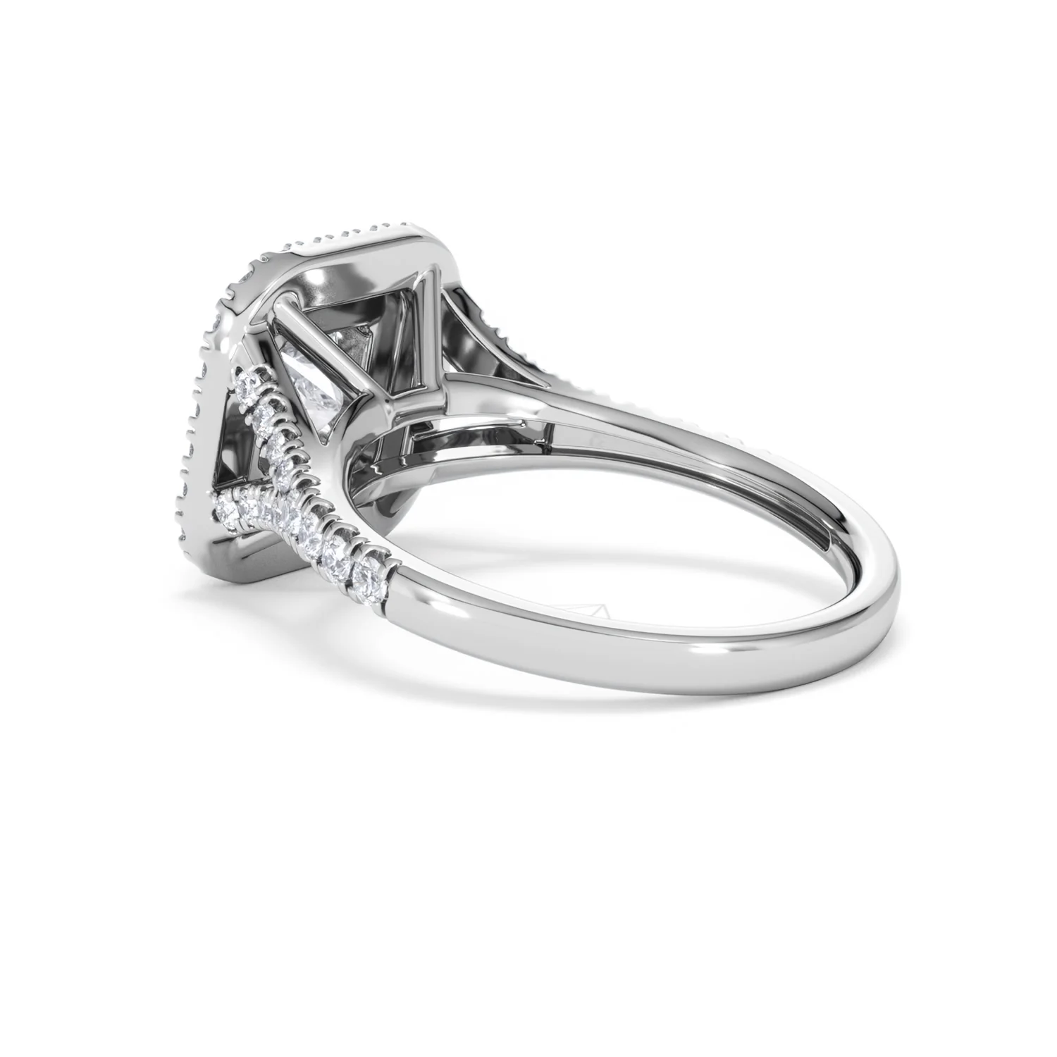 Cleopatra Lab Diamond Halo Engagement Ring in Platinum 1.85ct F/VS1 - Image 58