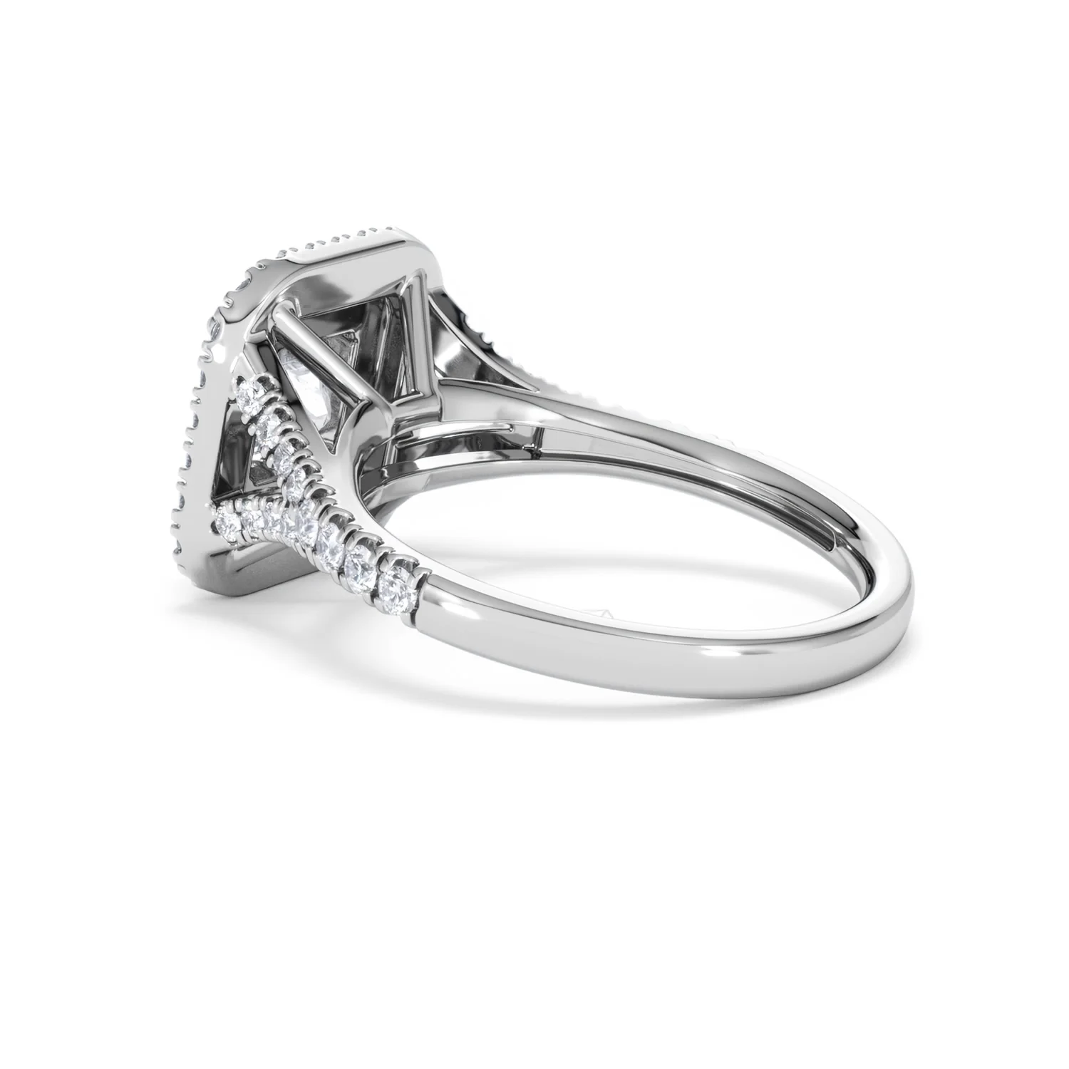 Cleopatra Lab Diamond Halo Engagement Ring in Platinum 1.85ct F/VS1 - Image 59