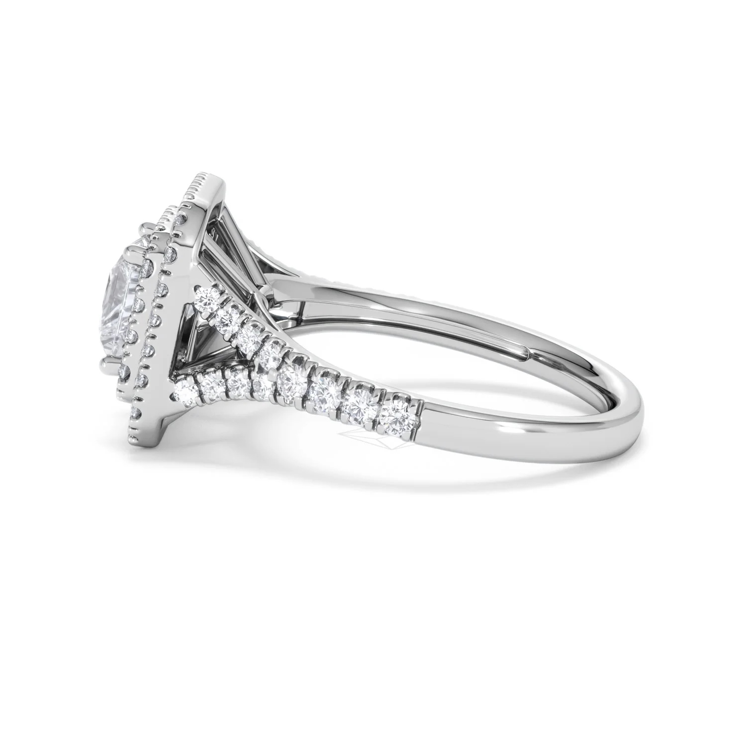 Cleopatra Lab Diamond Halo Engagement Ring in Platinum 1.85ct F/VS1 - Image 66