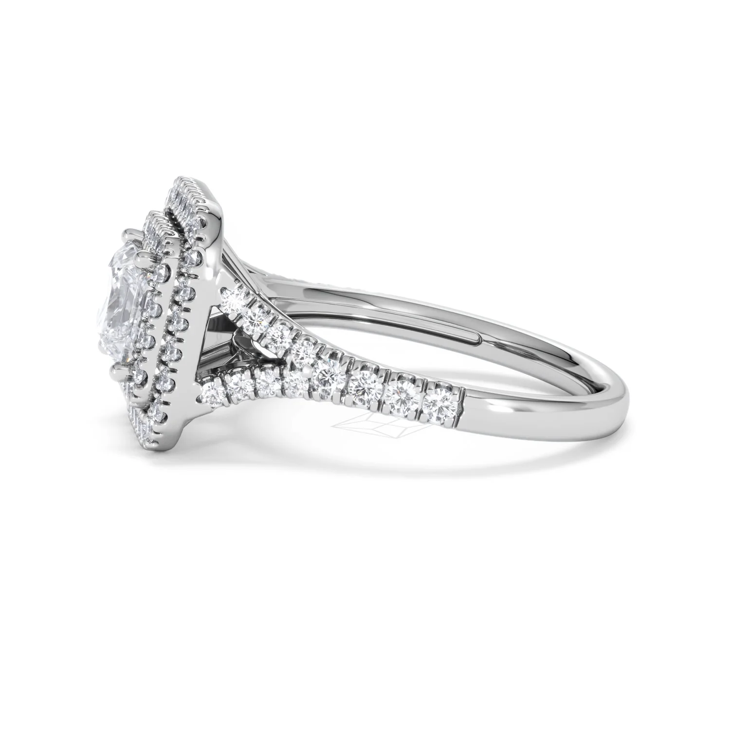 Cleopatra Lab Diamond Halo Engagement Ring in Platinum 1.85ct F/VS1 - Image 69