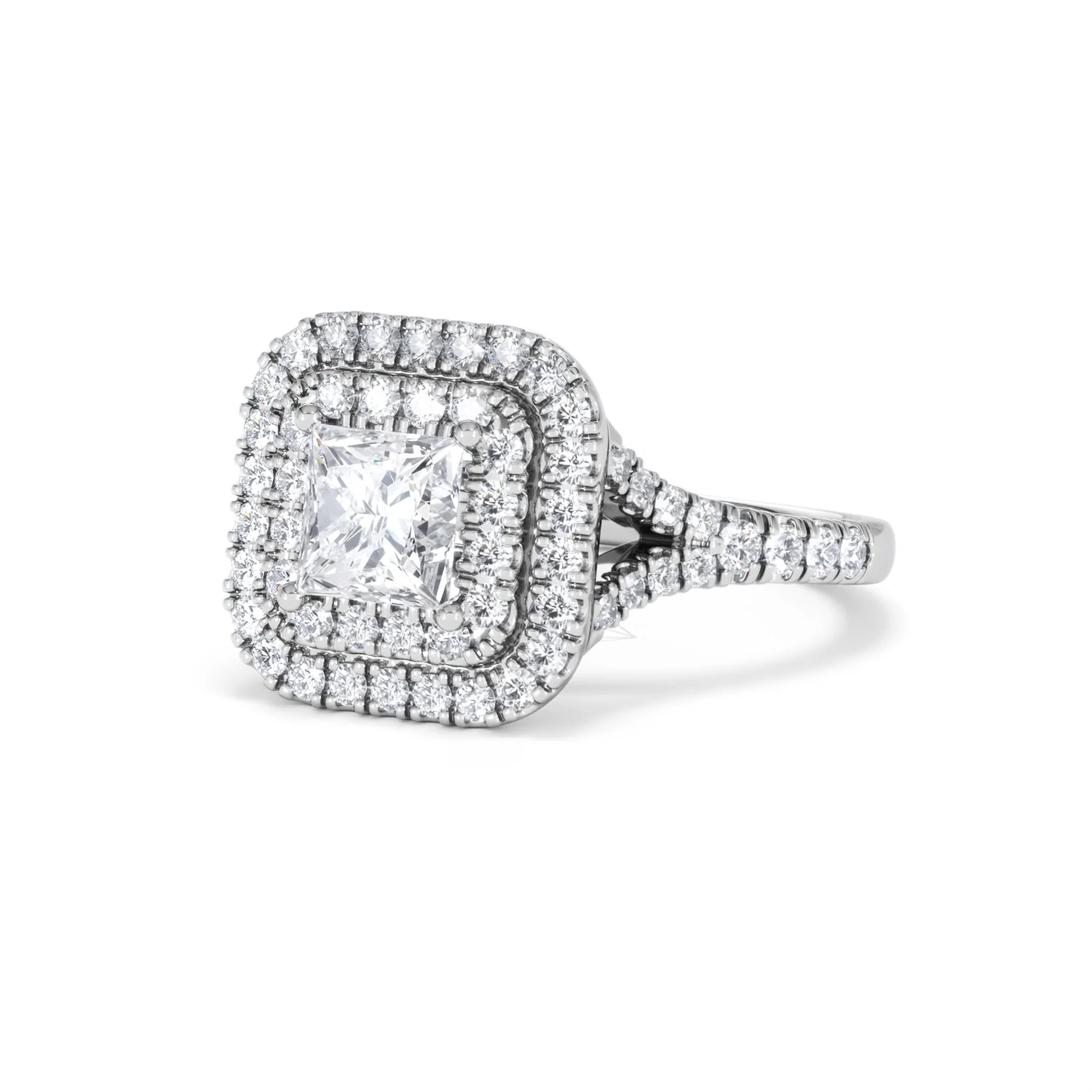 Cleopatra Lab Diamond Halo Engagement Ring in Platinum 1.85ct F/VS1 - Image 81