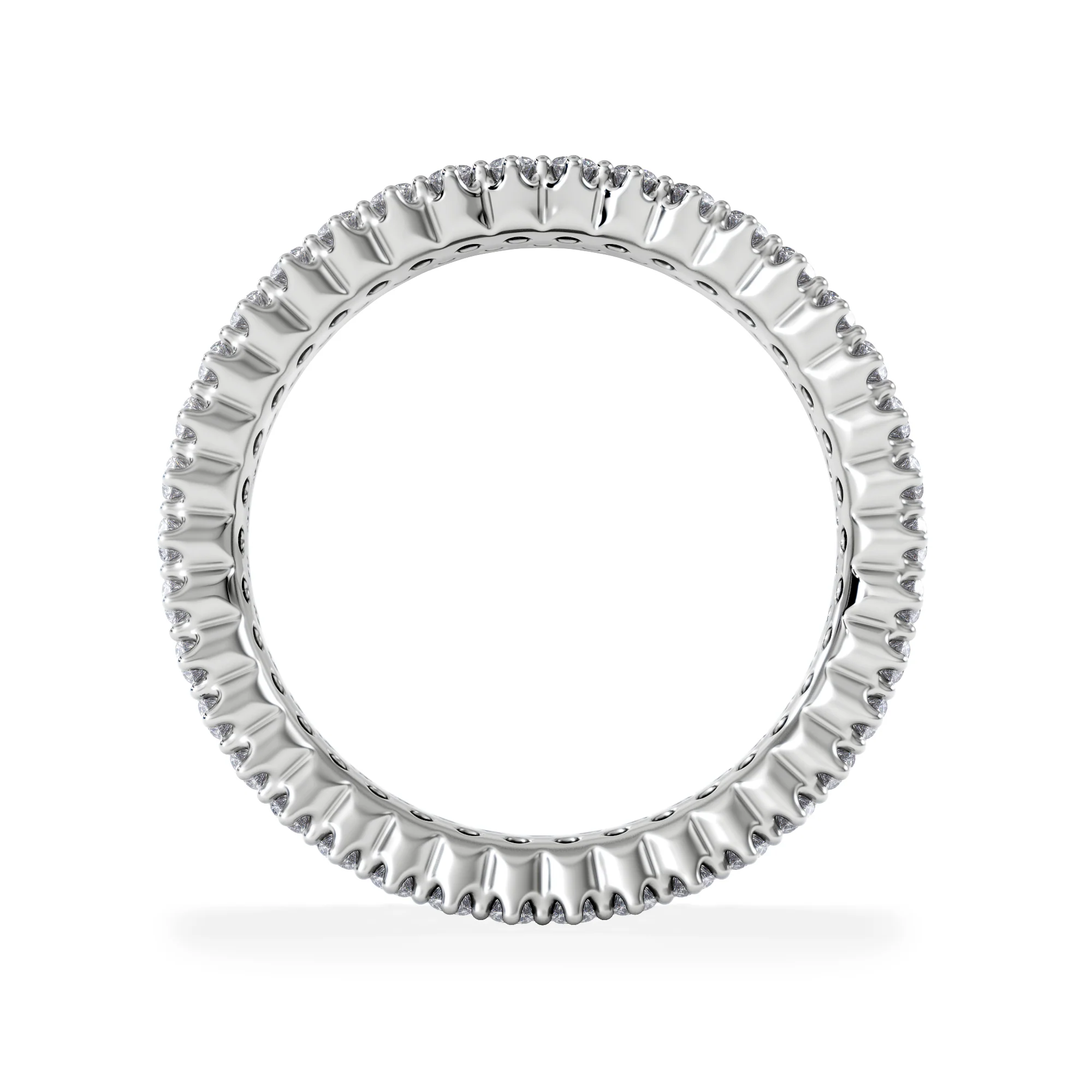 Jasmine Lab Diamond Pave Eternity Ring 2.00ct G/VS in 18K White Gold - Image 4