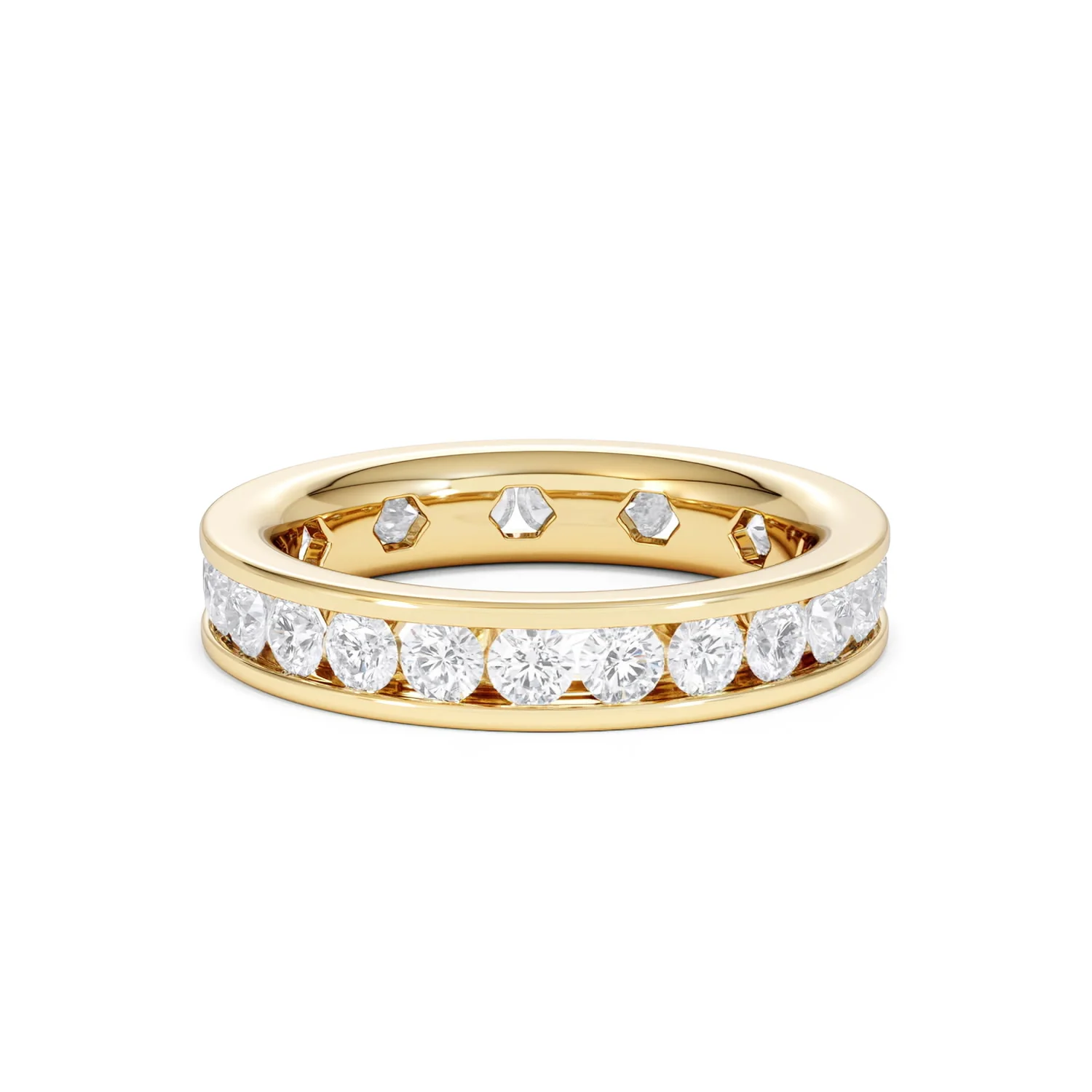 Diamond Eternity Ring Rae Channel Set 2.00ct H/Si in 18K Gold - Image 11