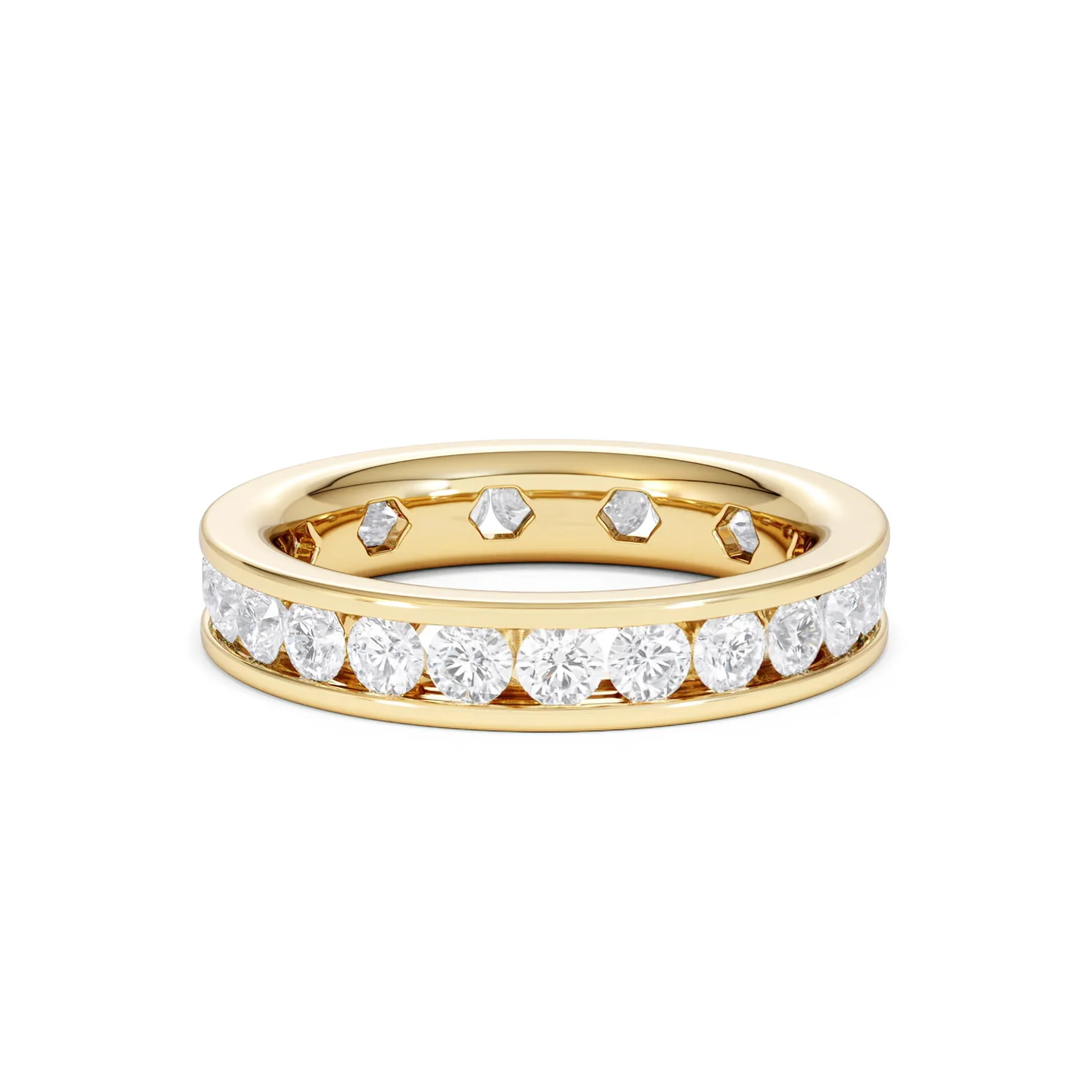 Diamond Eternity Ring Rae Channel Set 2.00ct H/Si in 18K Gold - Image 12