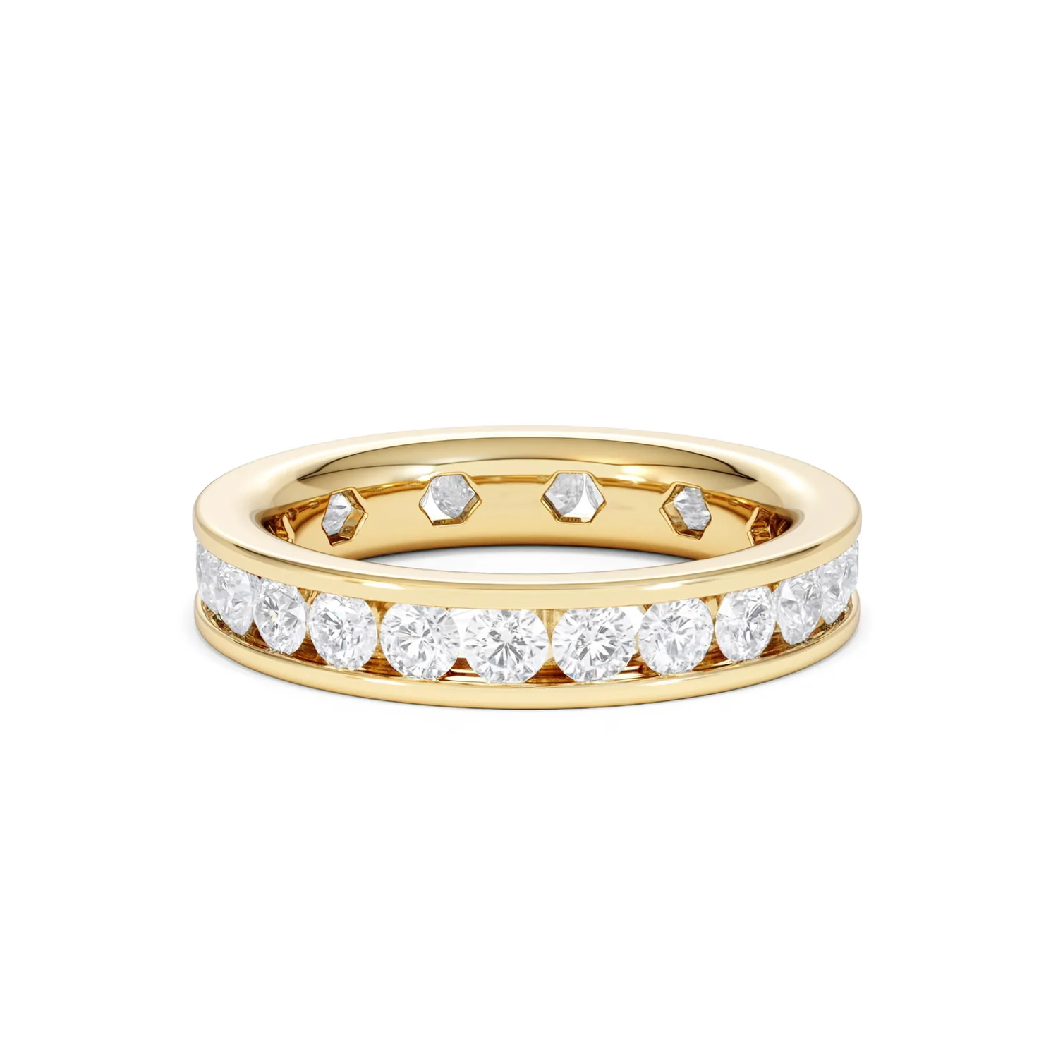 Diamond Eternity Ring Rae Channel Set 2.00ct H/Si in 18K Gold - Image 14