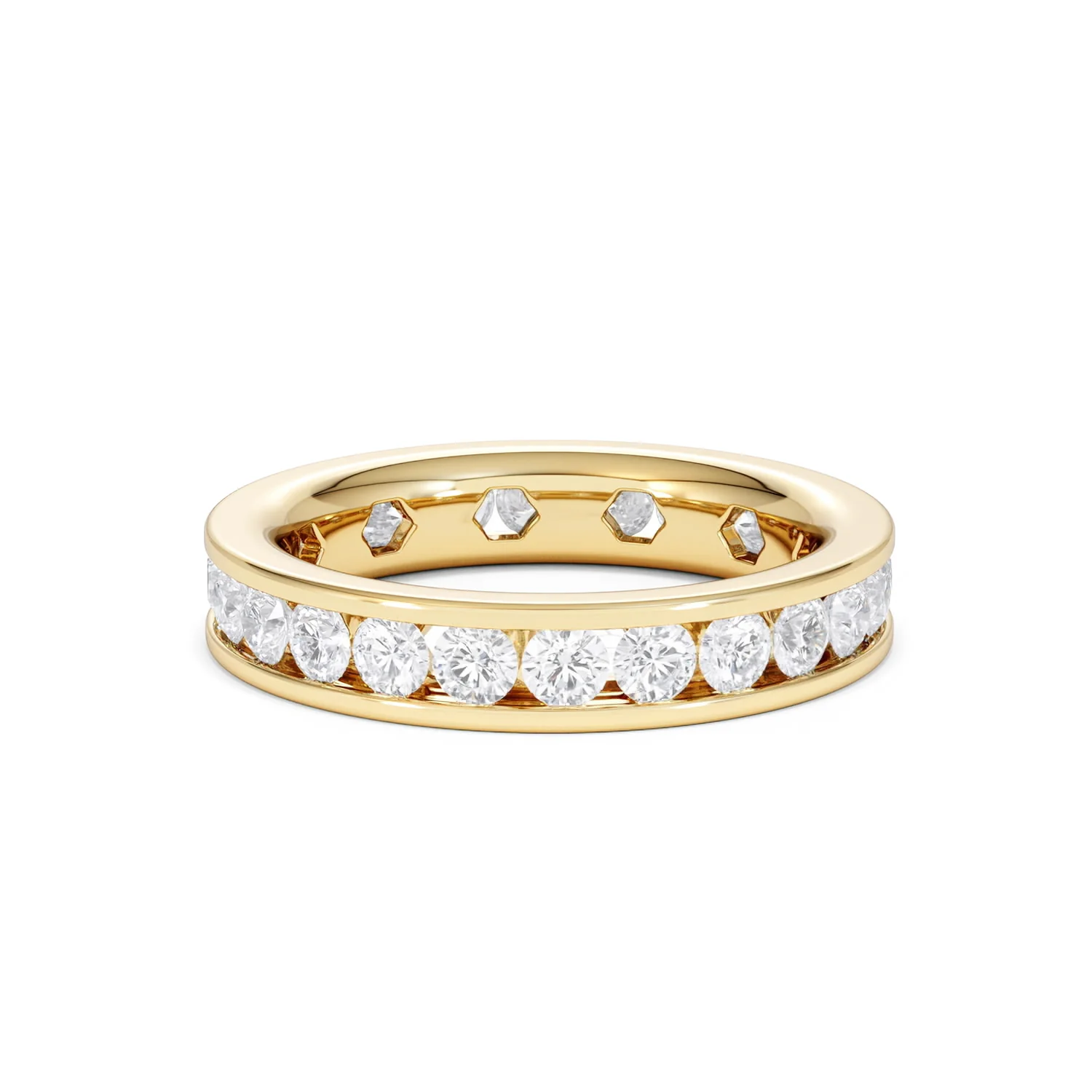 Diamond Eternity Ring Rae Channel Set 2.00ct H/Si in 18K Gold - Image 65