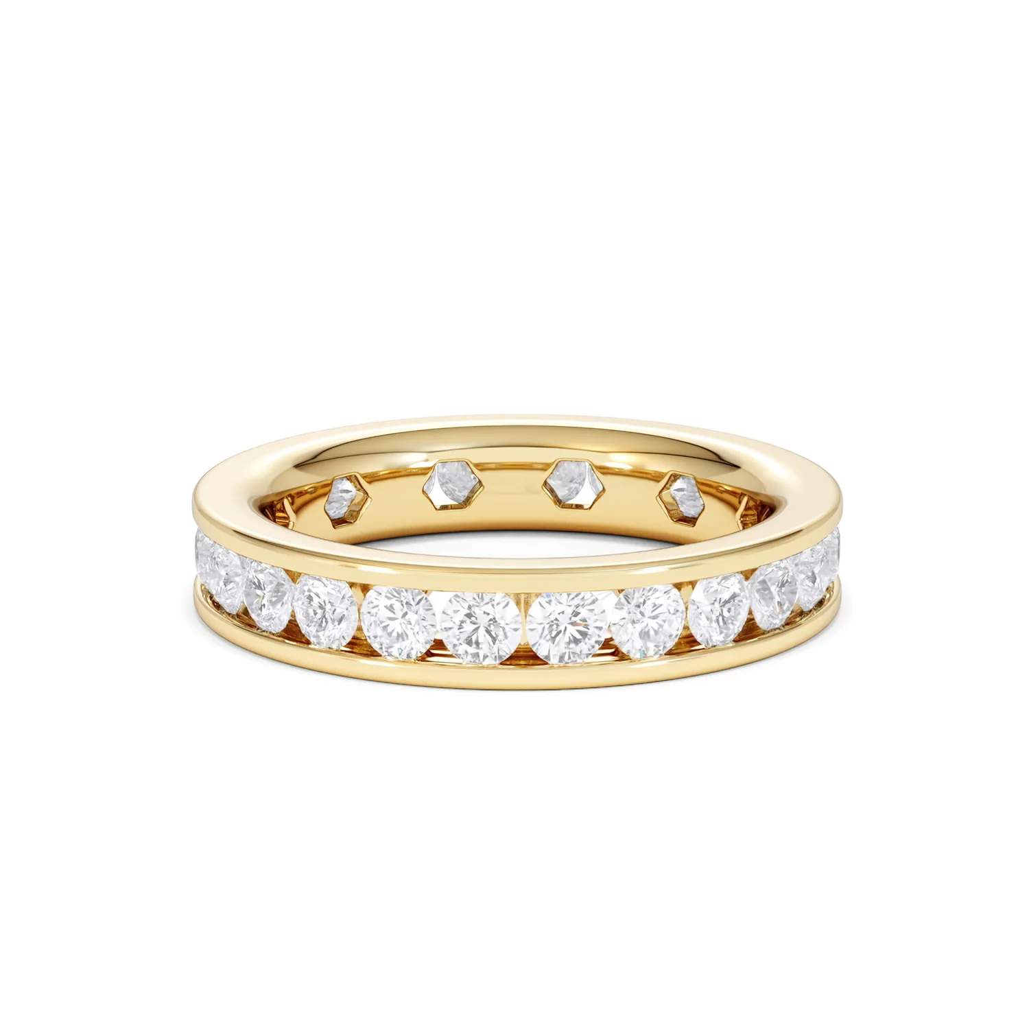 Diamond Eternity Ring Rae Channel Set 2.00ct H/Si in 18K Gold - Image 73