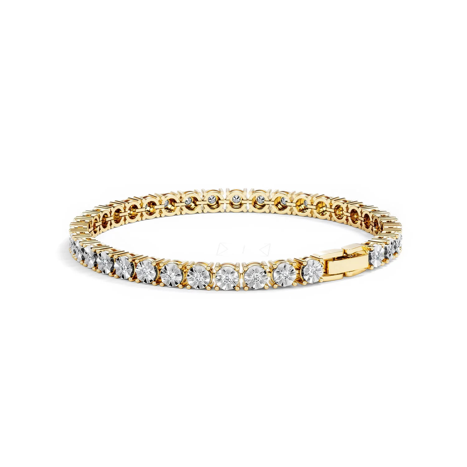 Lab Diamond Set 1.00ct Tennis Bracelet in 18K Gold Vermeil - Image 58