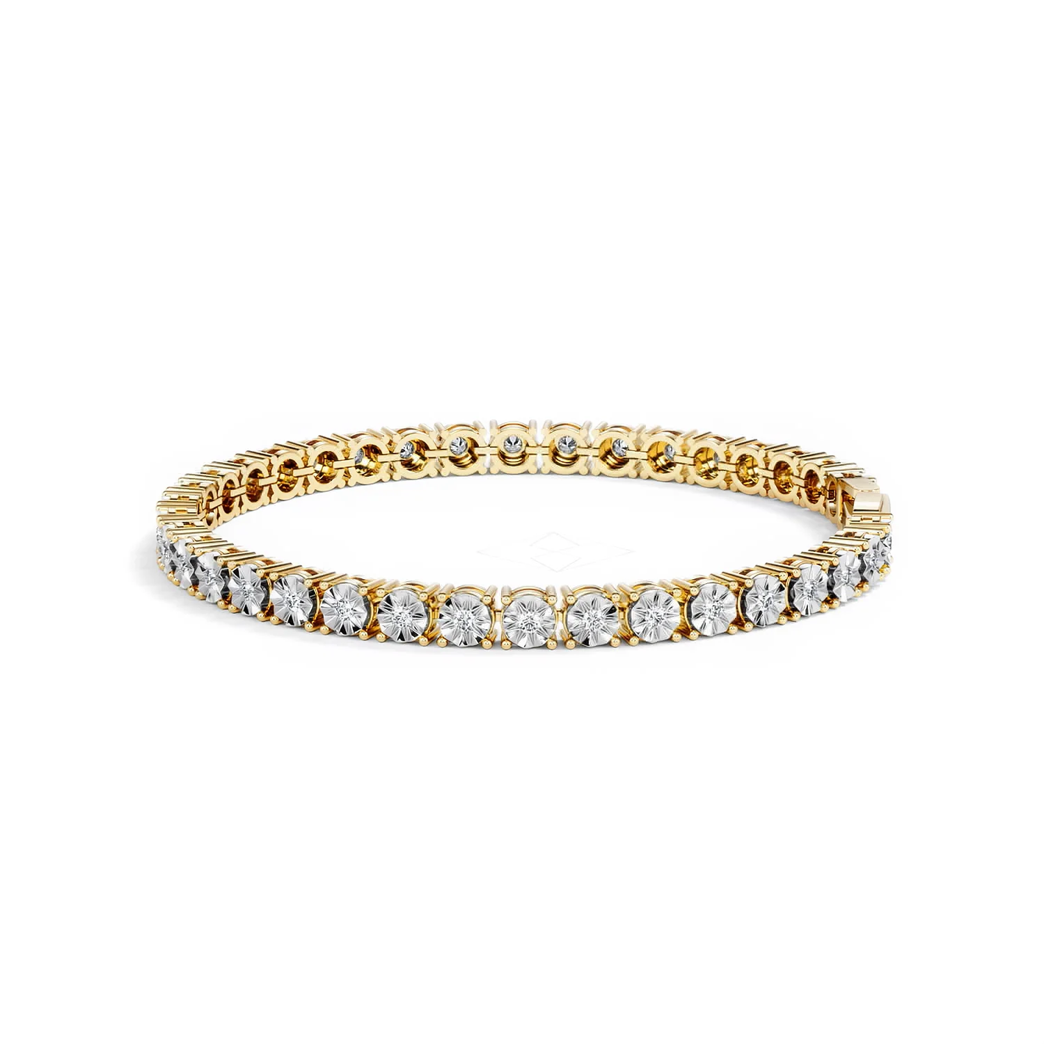 Lab Diamond Set 1.00ct Tennis Bracelet in 18K Gold Vermeil - Image 69